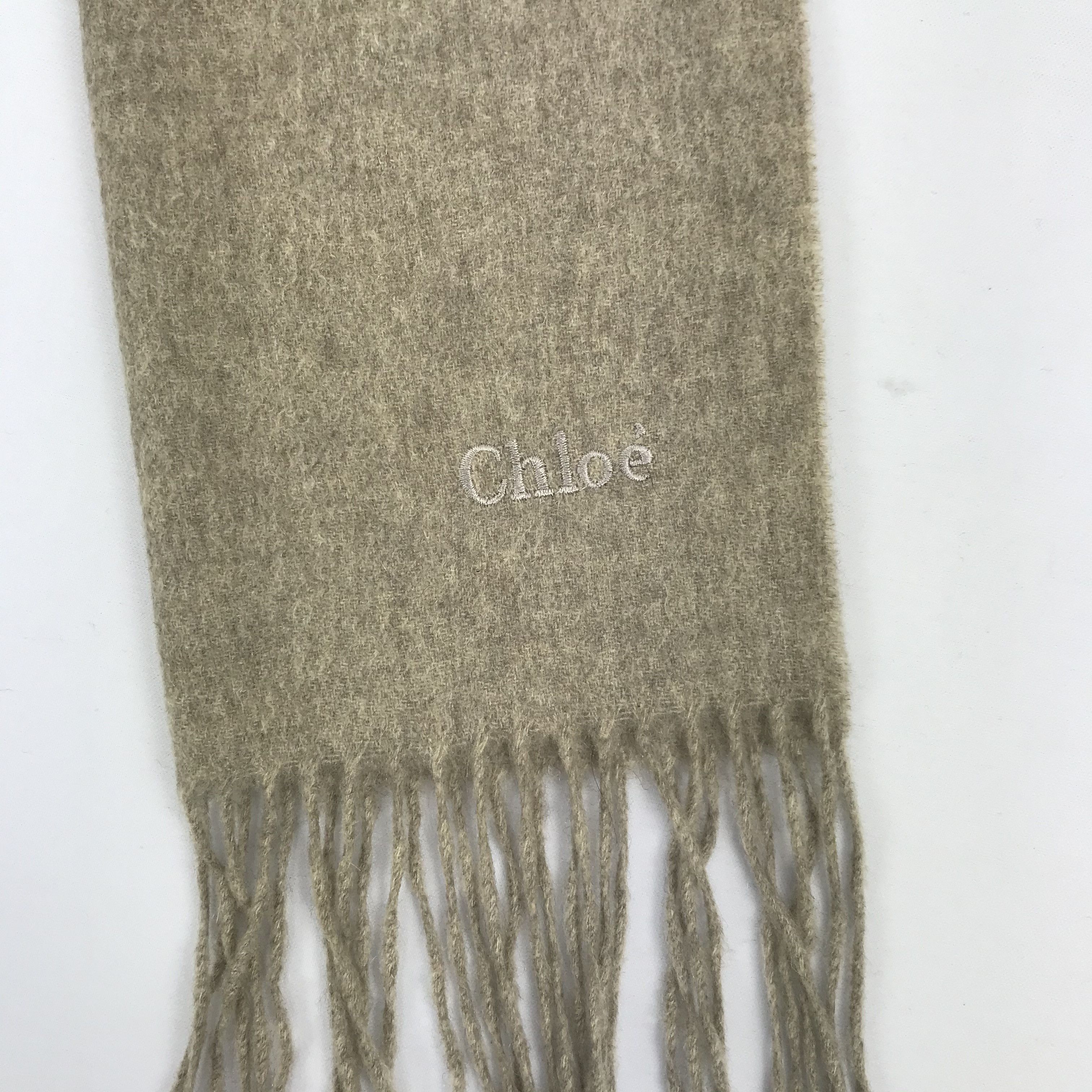 Vintage Vintage Chloe Scarf Muffler Wool Cashmere Scarves Size ONE SIZE - 4 Thumbnail