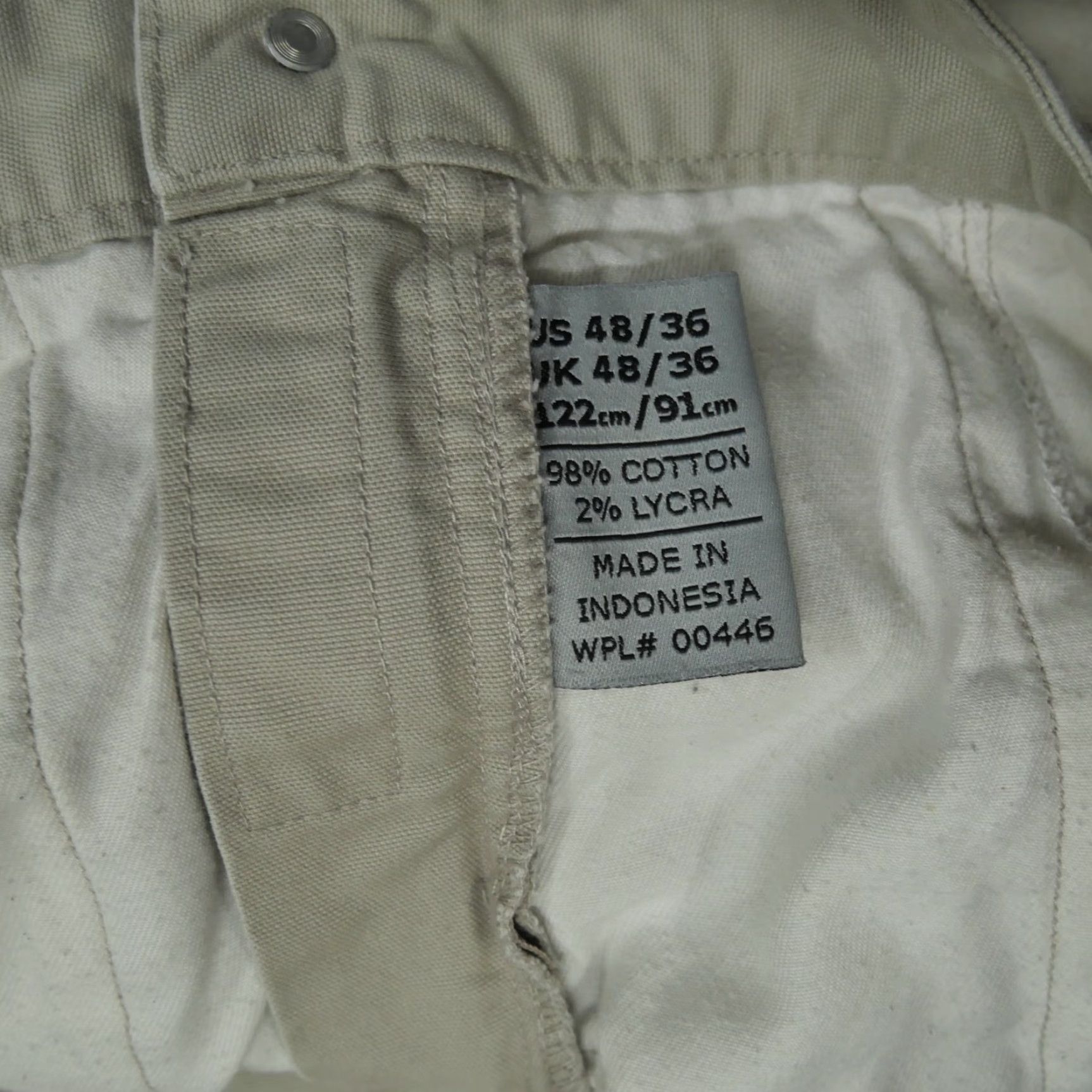 Doublet Vert Cargo pants Mens 48 Medium Tan Khaki Double Knee Stretch Hemmed Cargo Pocket Inseam 31in Wide Leg Style Outdoor Casual Modern Mens Pants Jeans Size US 44 / EU 60 - 5 Thumbnail