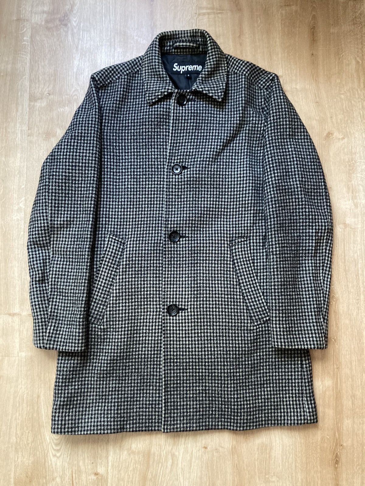 Supreme Supreme x Loro Piana AW13 Checkered Trench Coat | Grailed