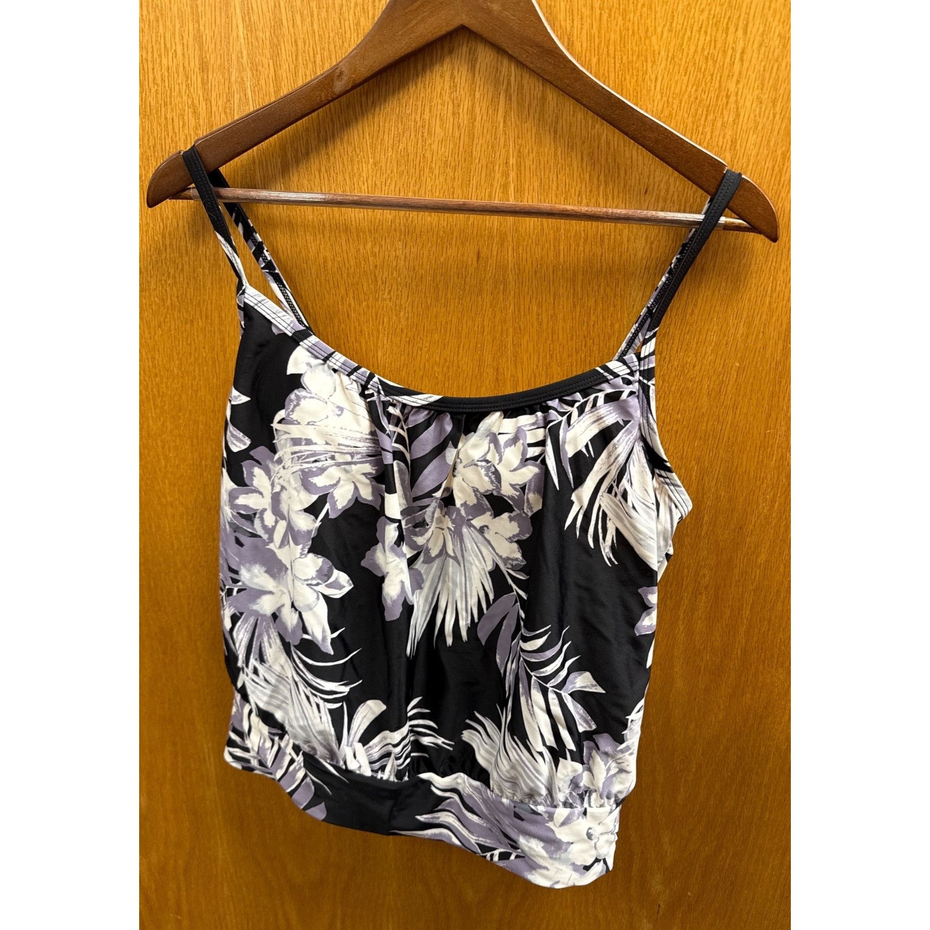 Other Womens Floral Blouson Tankini Top Medium Kona Sol Size M / US 6-8 / IT 42-44 - 5 Thumbnail