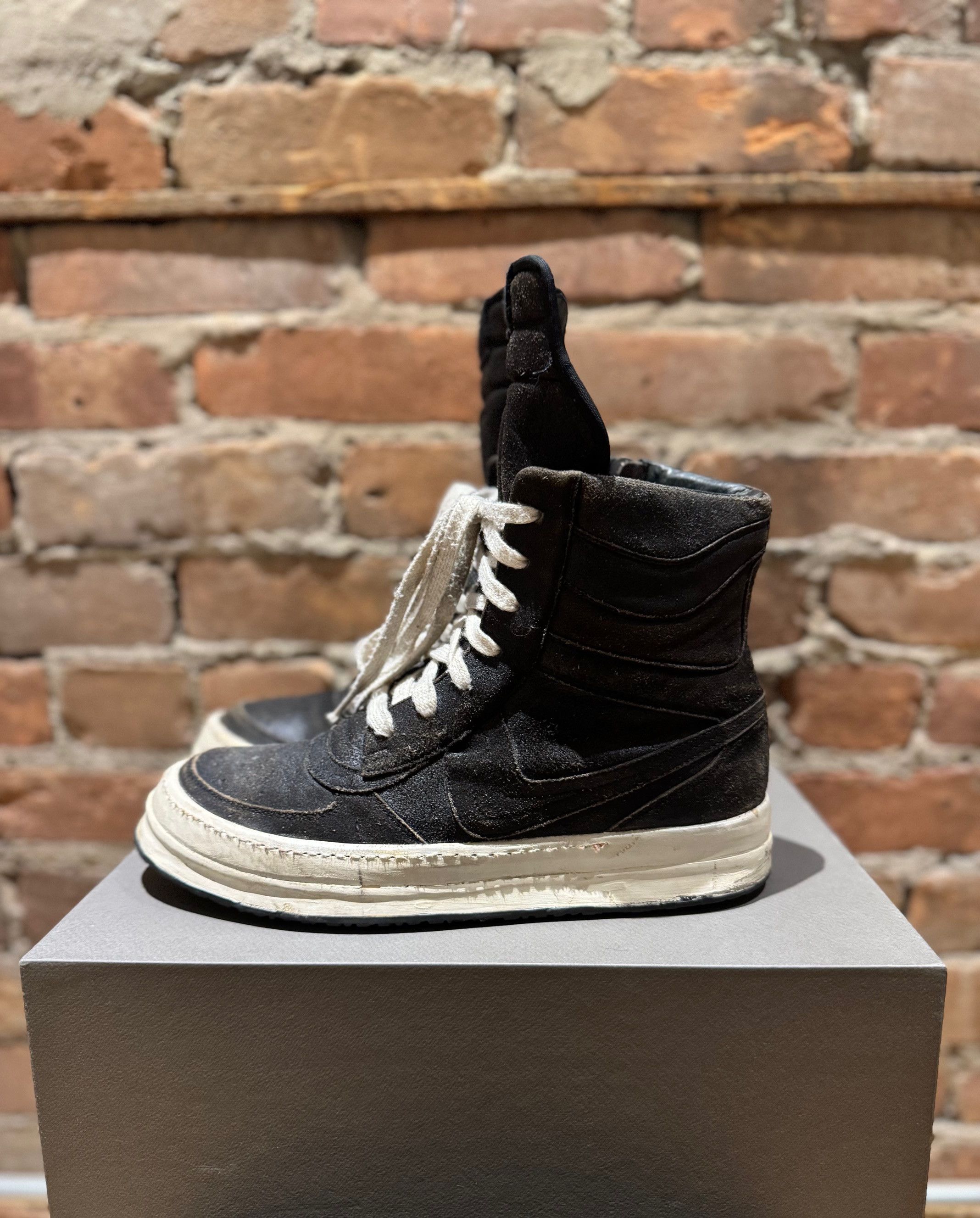 Rick Owens Rick Owens Mainline “Dunk” High — Black/White Size US 9 / EU 42 - 2 Thumbnail