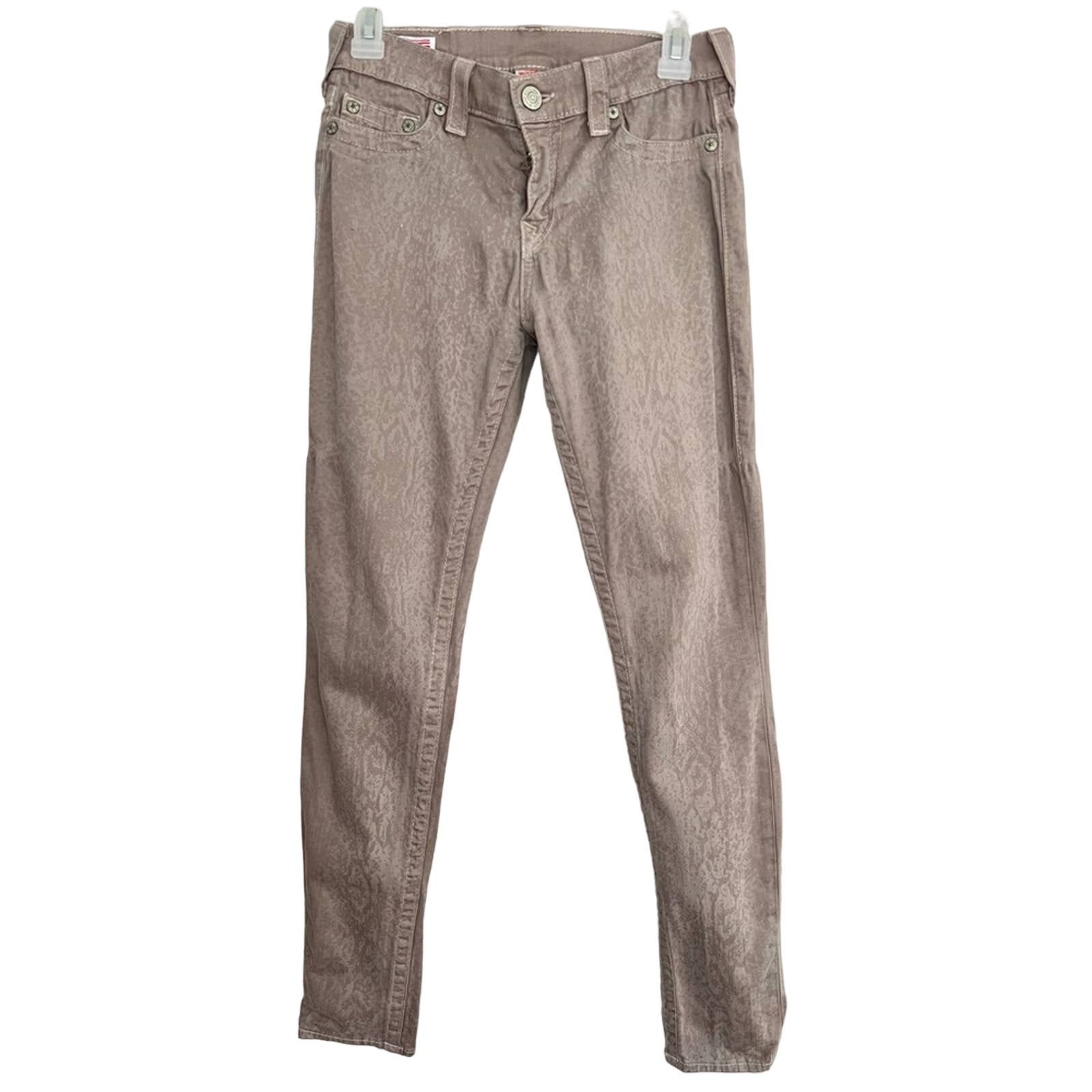 True Religion True Religion Halle Mid-Rise Straight Gray Jeans LIKE NEW Size 28" / US 6 / IT 42 - 1 Thumbnail