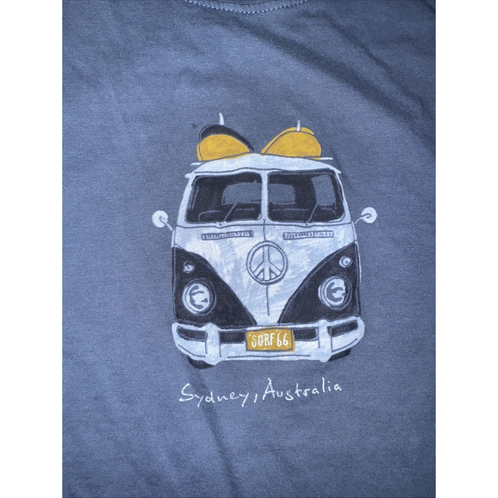 Vintage Pacific Creation VW Bus T-Shirt S Blue Surf Beach Classic Size US S / EU 44-46 / 1 - 3 Thumbnail