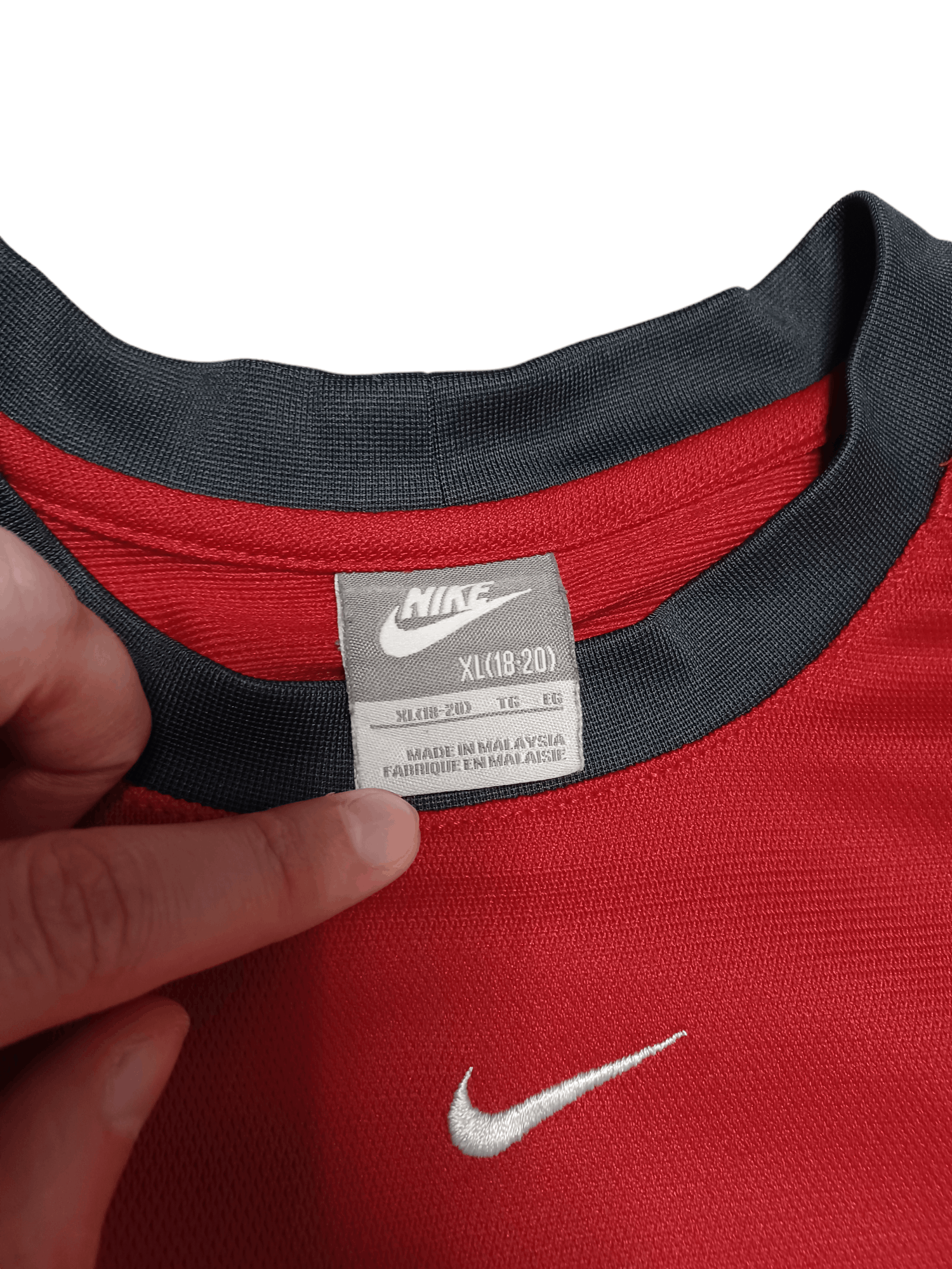 Nike NIKE CENTERLOGO VINTAGE RED POLYESTER TEE Size US S / EU 44-46 / 1 - 3 Thumbnail