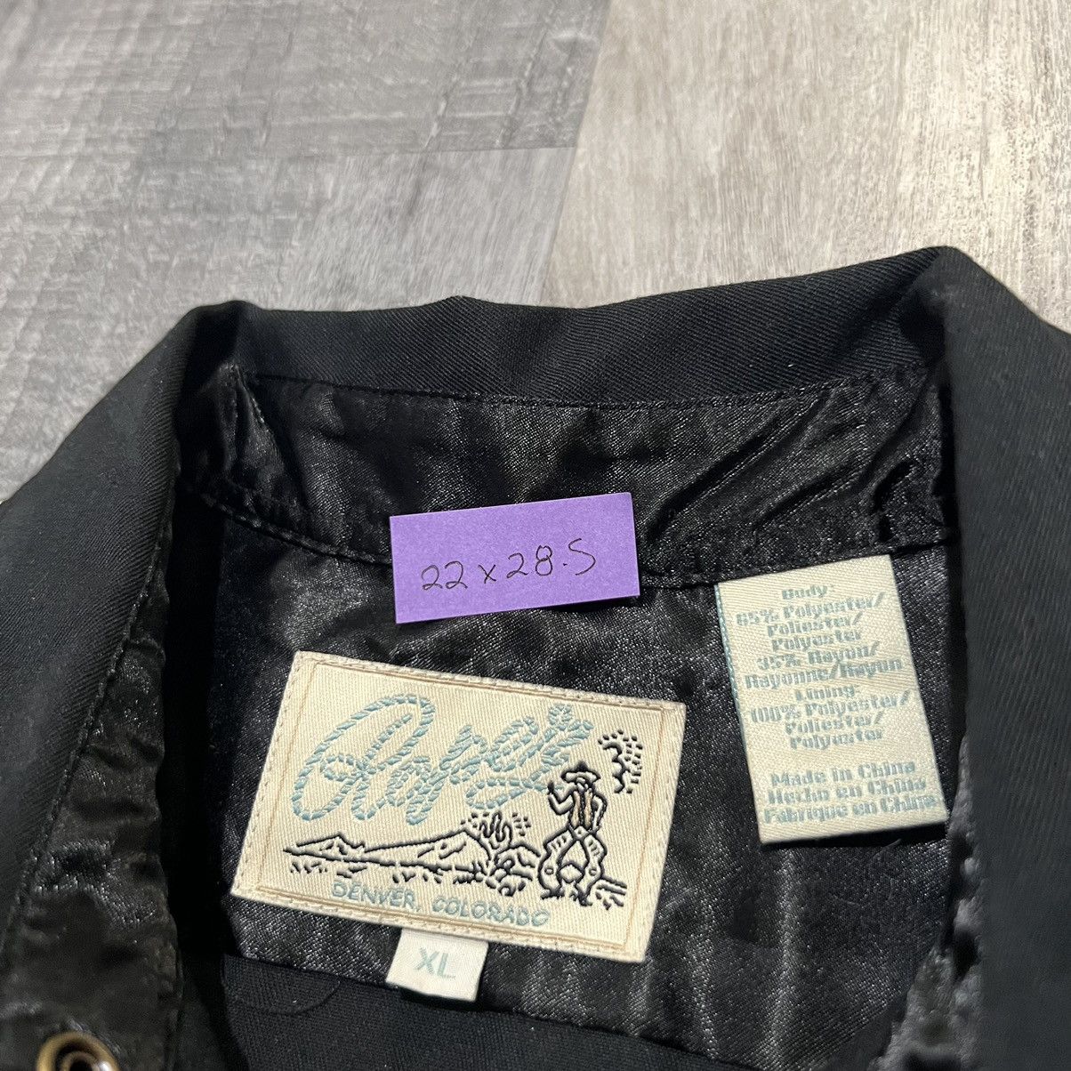 Roper Roper Western Shirt Black Embroidered Floral Pearl Snap Size XL / US 12-14 / IT 48-50 - 4 Thumbnail