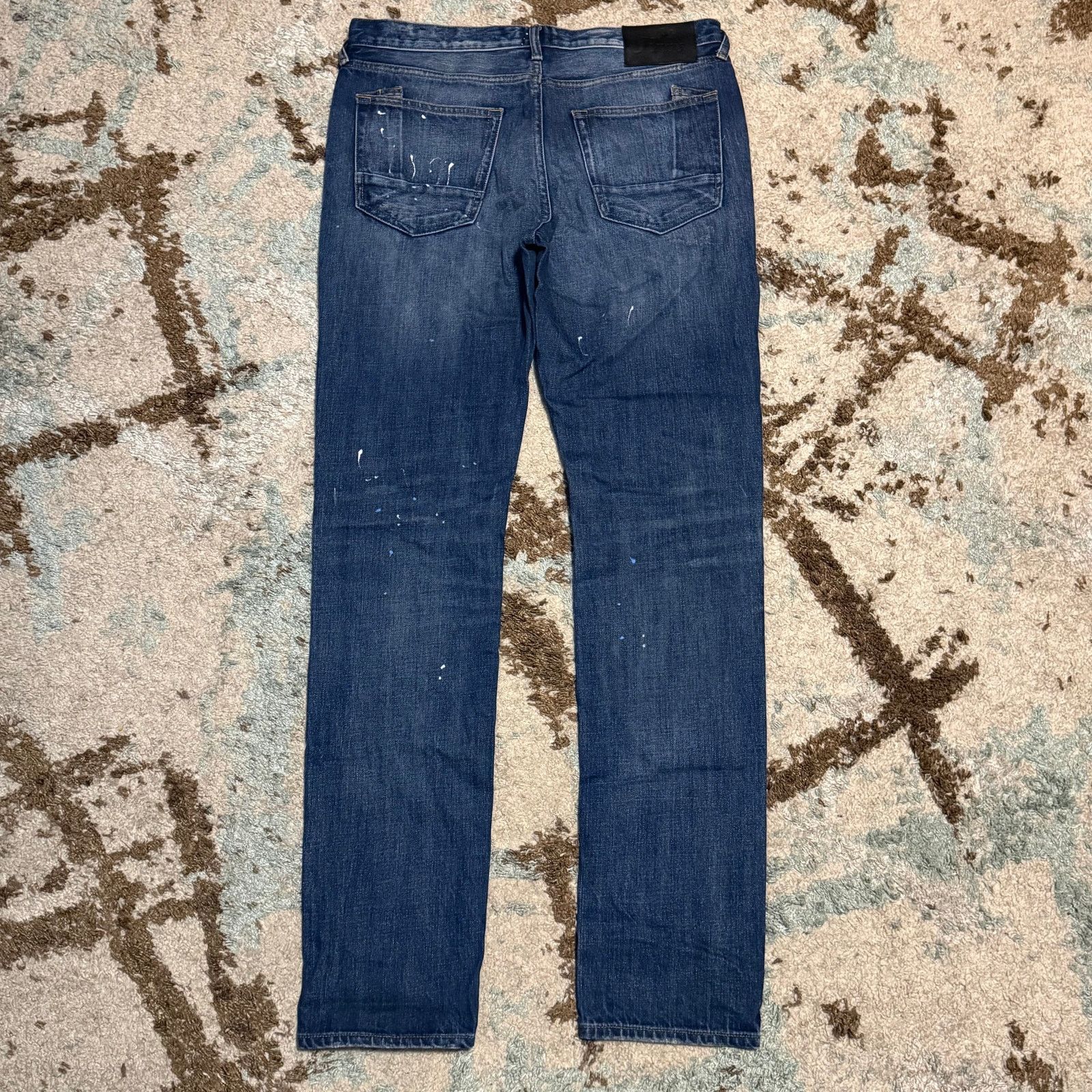 Prps Prps Le Sabre Slim Tapered Plaid Patchwork Jeans 33x34 Size US 33 - 2 Thumbnail