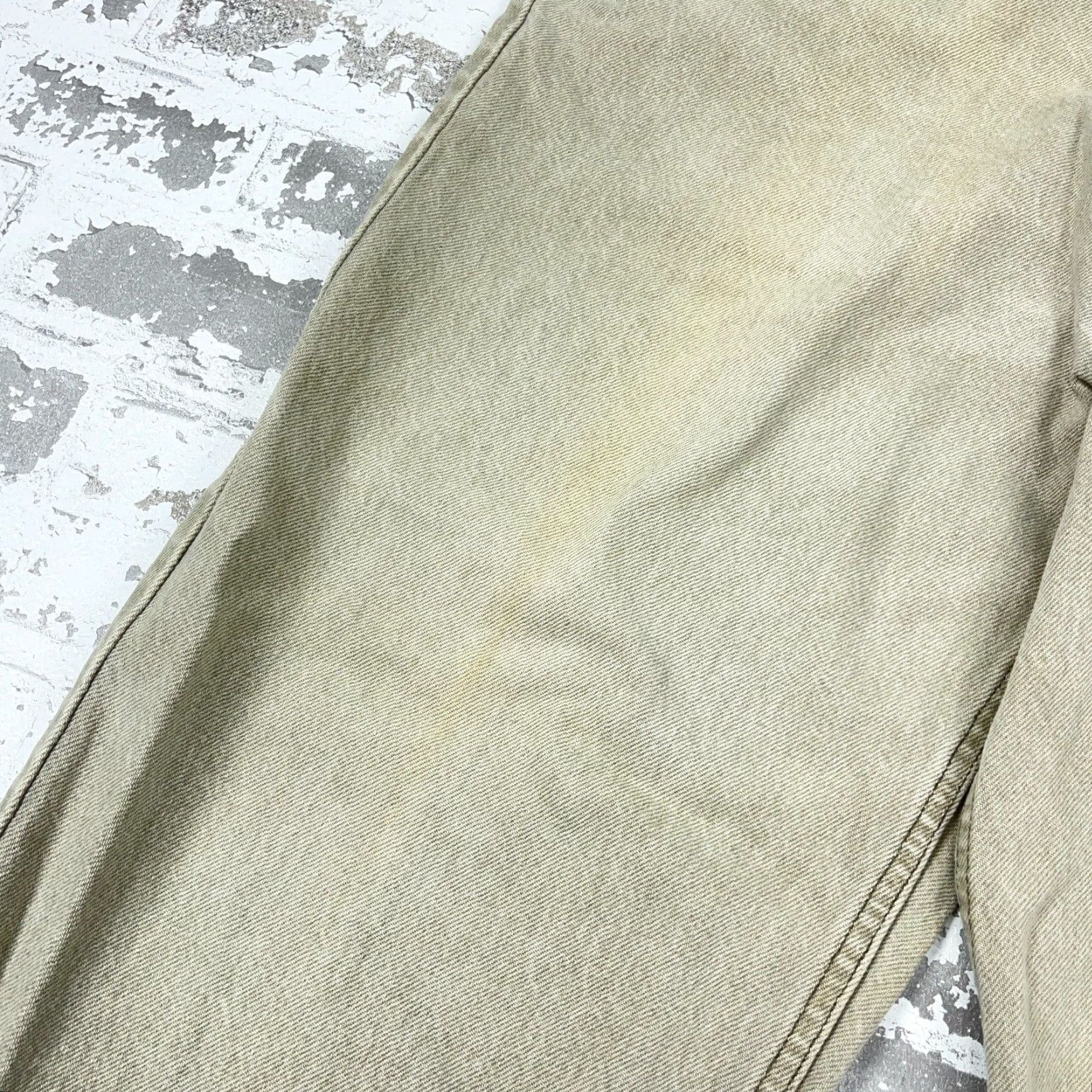 Levi's VINTAGE Levi's Jeans Men 38x30 550 Relaxed Fit Tan Blue 90s USA Denim Cotton 5-Pocket Mens Jeans Size US 38 / EU 54 - 6 Thumbnail