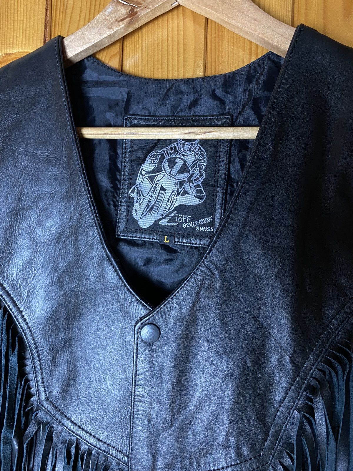 Cowboy Equipment Vintage 90s Biker Heavy Leather vest Cowboy Marlboro Size US L / EU 52-54 / 3 - 5 Thumbnail