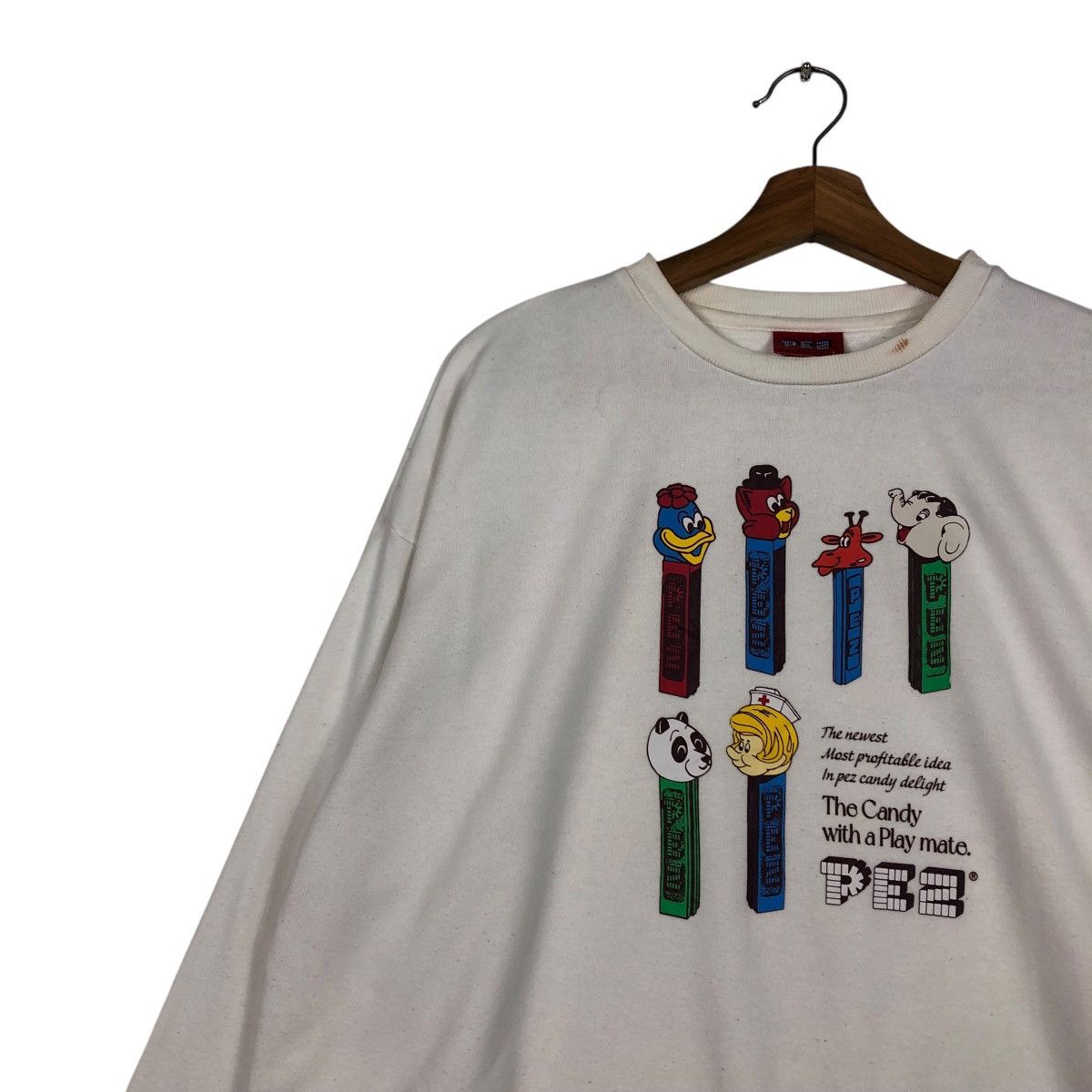Japanese Brand PEZ Vintage Character Dispenser Crewneck – Rare Promo Piece Size US L / EU 52-54 / 3 - 8 Thumbnail