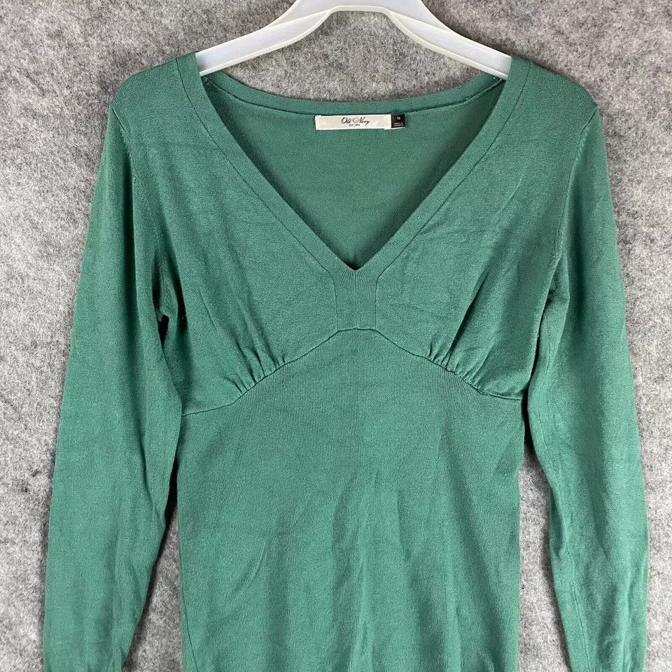 Old Navy Old Navy Blouse Women's Pullover Long Sleeve Rayon Blend M Size M / US 6-8 / IT 42-44 - 2 Thumbnail