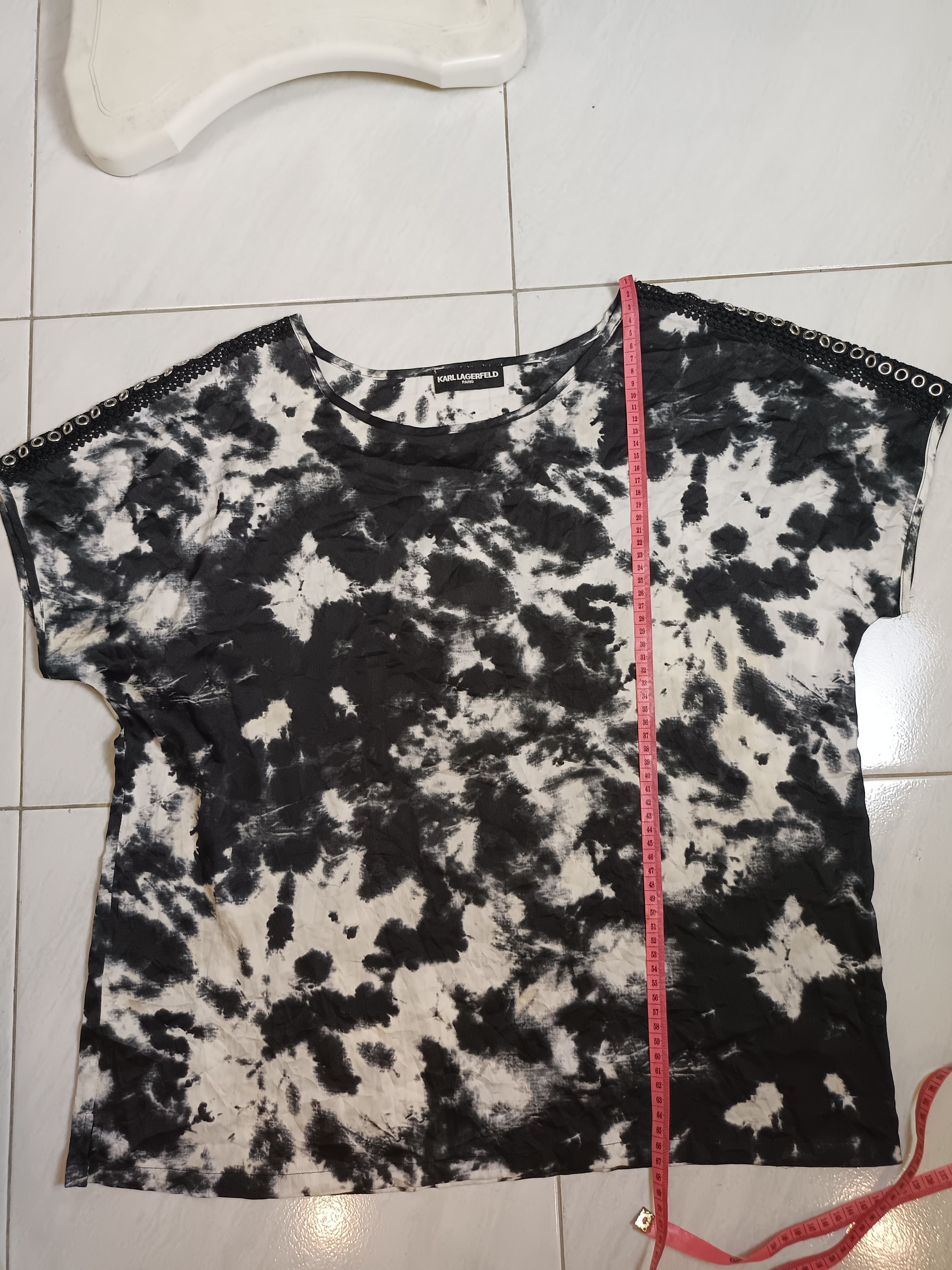 If Six Was Nine × Japanese Brand Karl Lagerfeld Women's Blouses vintage studed Tie Dye Size XL / US 12-14 / IT 48-50 - 3 Thumbnail