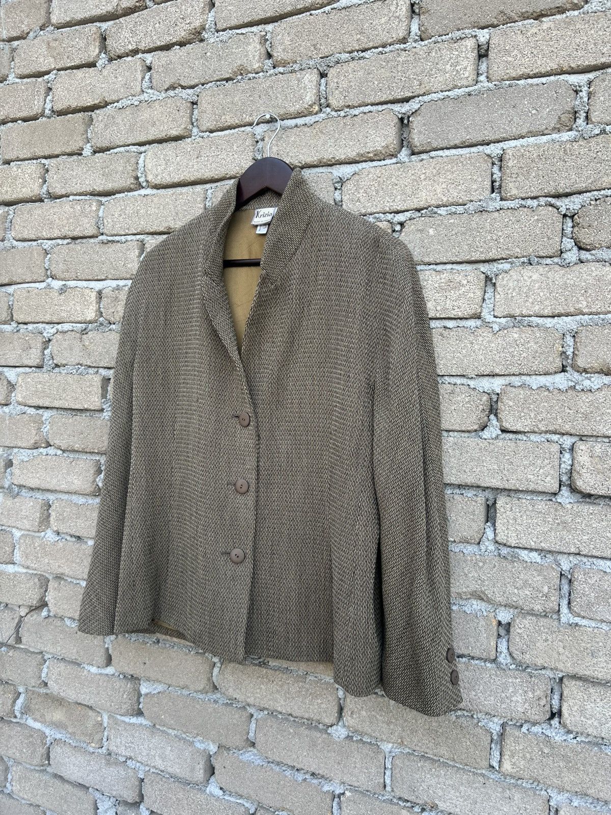 Krizia Krizia Lana Wool Coat Button Up Size XL / US 12-14 / IT 48-50 - 4 Thumbnail