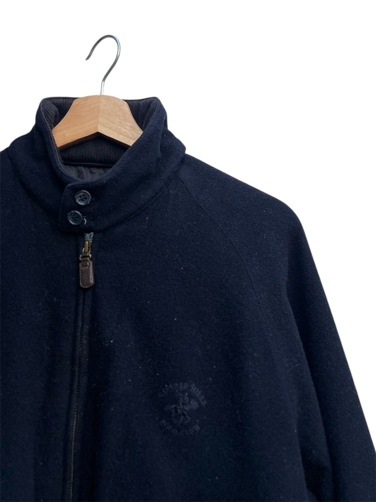 Beverly Hills Polo Club Vintage BHPC Wool Bomber Jacket Size US M / EU 48-50 / 2 - 6 Thumbnail