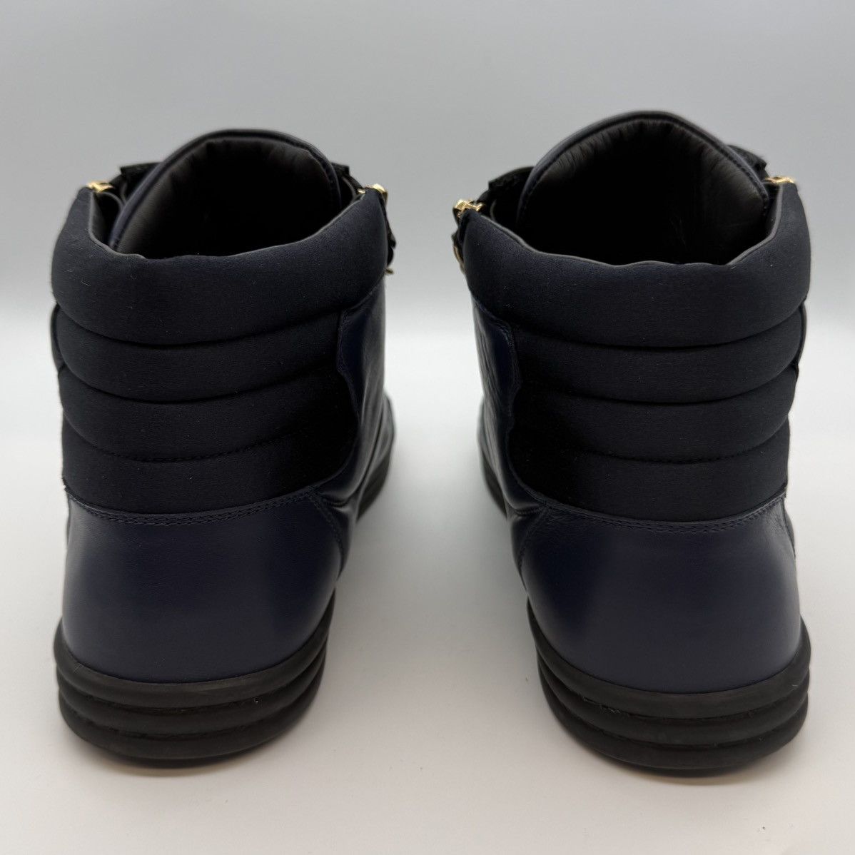Chanel Chanel High-Top Sneakers in Navy Lamdskin Size US 11 / EU 44 - 3 Thumbnail