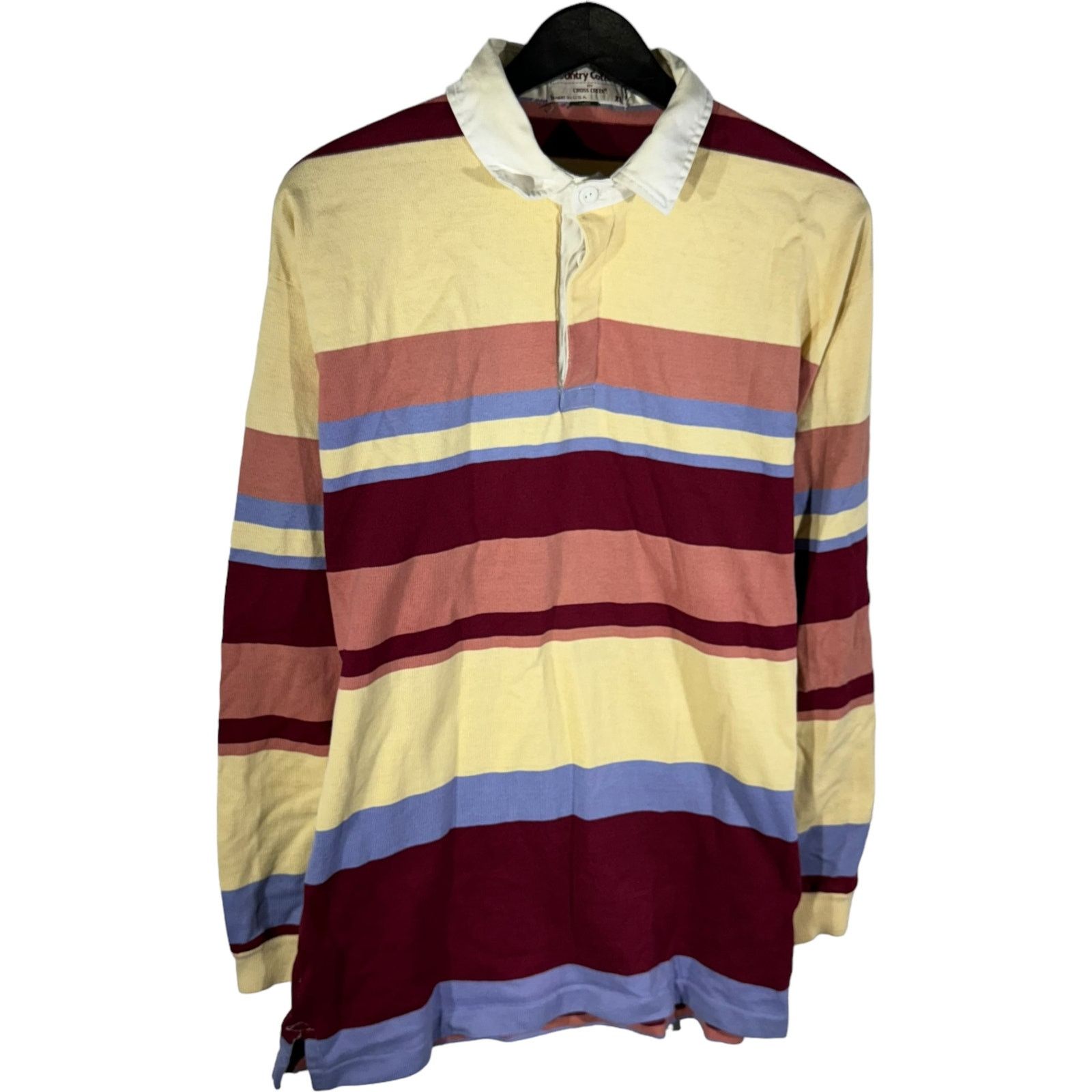 Other Country Cotton Striped Long Sleeve Rugby Size US XL / EU 56 / 4 - 4 Thumbnail