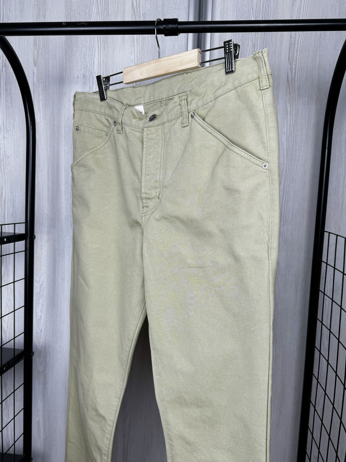 Asphalt Asphalte Beige/Green Denim Twill style Cotton pants Size US 36 / EU 52 - 5 Thumbnail