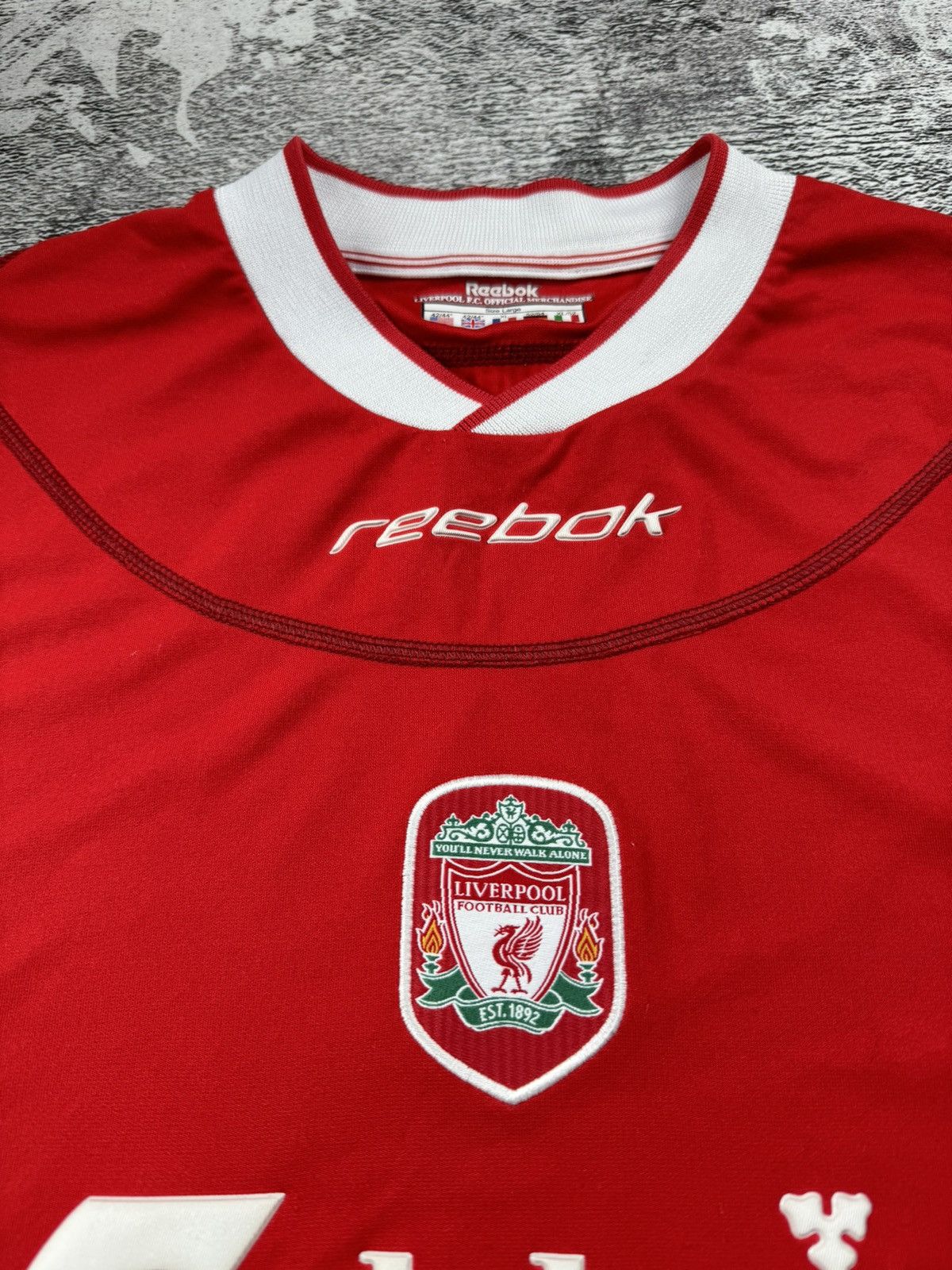 Reebok Liverpool 2002/2003 Garlsberg Reebok Blockcore Jersey Tshirt Size US XL / EU 56 / 4 - 10 Thumbnail