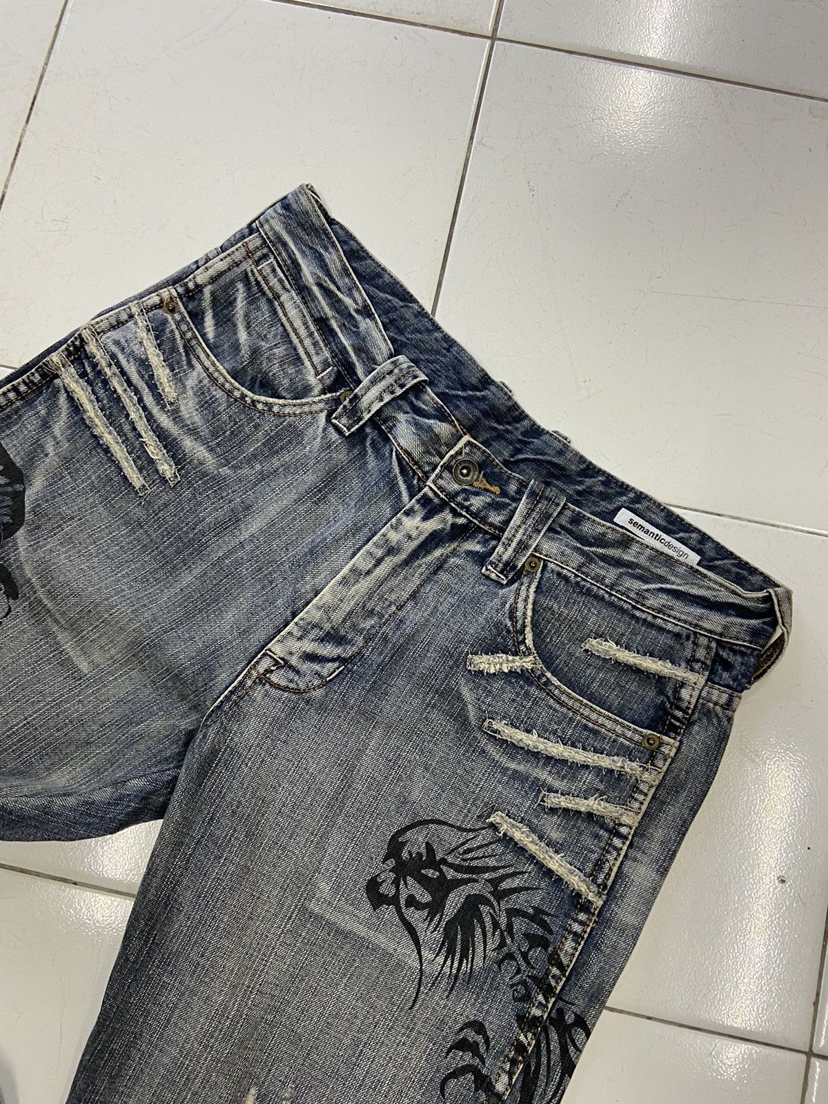 semanticdesign SEMANTICDESIGN JAPAN GUN DESIGN DENIM JEANS Size US 32 / EU 48 - 5 Thumbnail