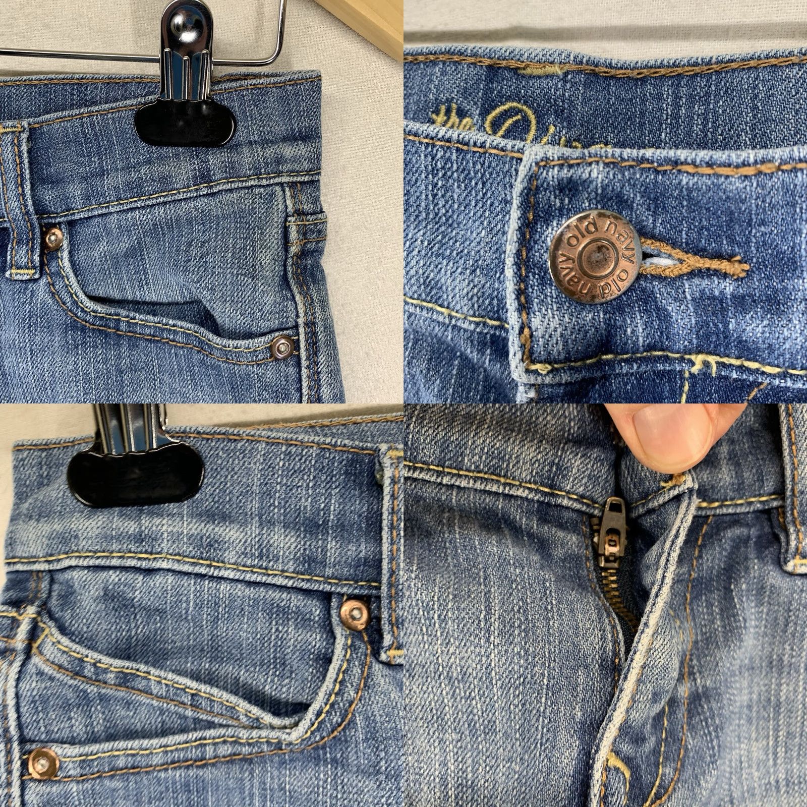 Old Navy Old Navy The Diva Shorts Women's 0 Blue Denim 29in 2in Inseam Flat Front Zip 5-Pocket Stretch Bohemian Casual Summer Festival Beach Vibes Size 25" / US 0 / IT 36 - 8 Thumbnail