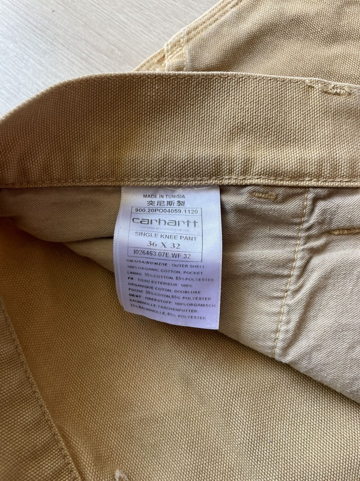 Vintage Vintage Carhartt Wip Single Knee Pant Carpenter Grunge Y2k Size US 36 / EU 52 - 11 Thumbnail