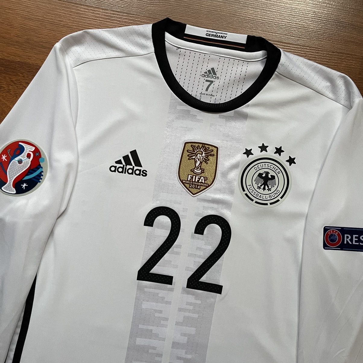 Adidas × Vintage GERMANY ADIDAS ADIZERO 2016 HOME JERSEY #22 GNABRY Size US L / EU 52-54 / 3 - 4 Thumbnail