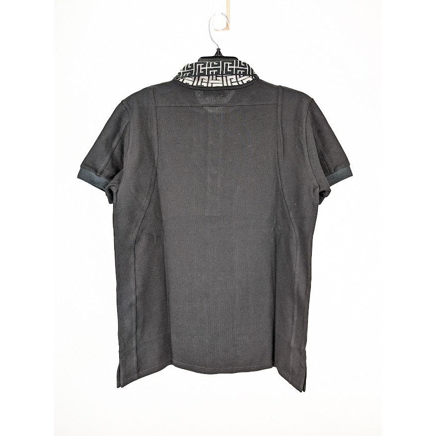 Balmain o1rshd1 Q:2 / Classic Polo with Monogram Logo Collar Black Size US M / EU 48-50 / 2 - 9 Thumbnail