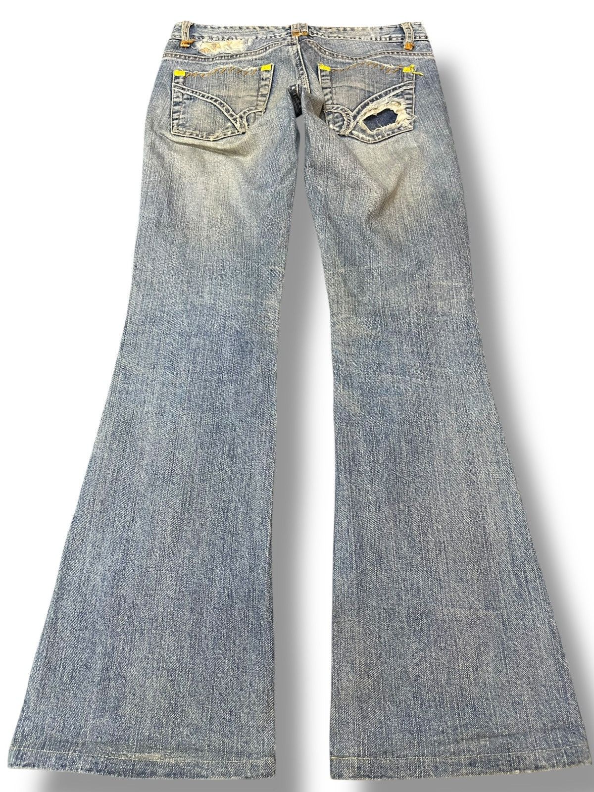 Japanese Brand Vintage Back Number Flare Bootcut Denim Size US 30 / EU 46 - 7 Thumbnail