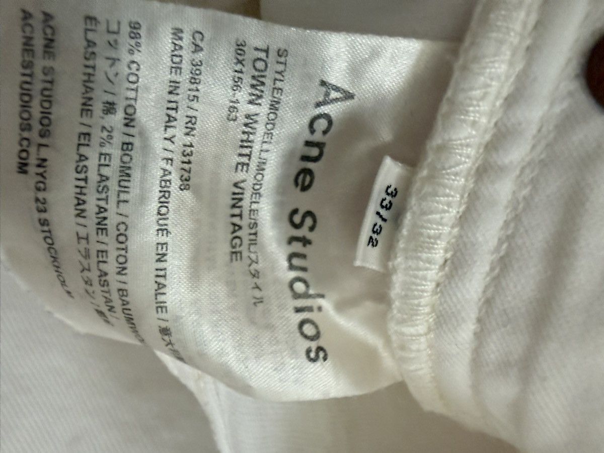 Acne Studios Acne Town White Vintage Size US 33 - 7 Thumbnail