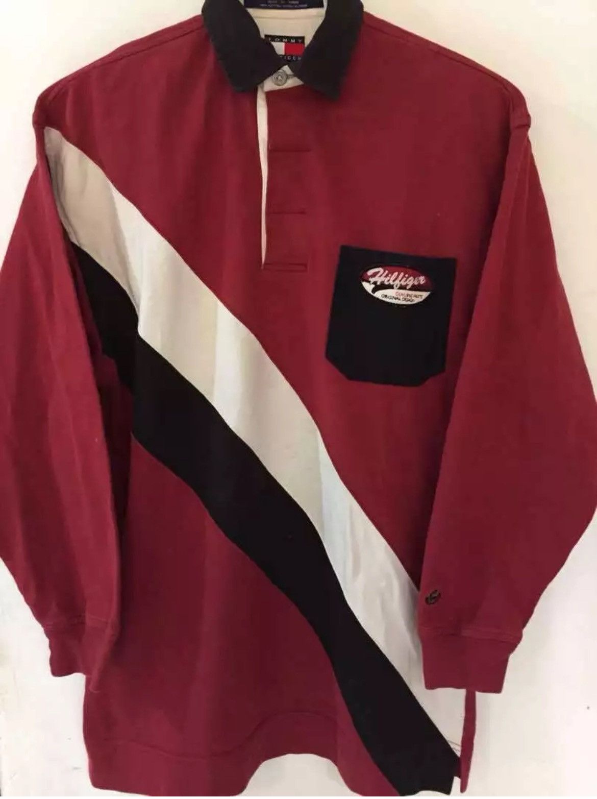 Tommy Hilfiger Vintage Tommy Hilfiger 90’s Motorcycle Ugly Big Logo BackHit Size US S / EU 44-46 / 1 - 2 Thumbnail