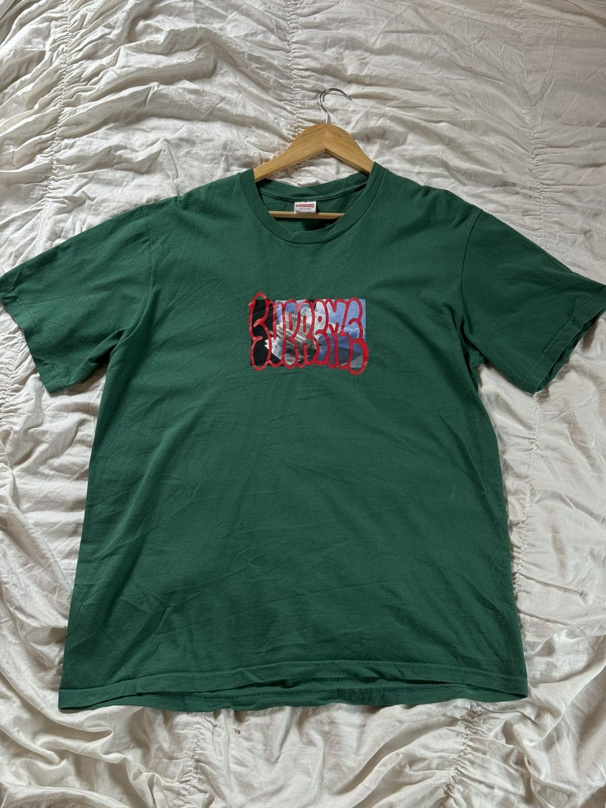 Supreme 2020 Supreme Payment tee green Size US L / EU 52-54 / 3 - 1 Thumbnail