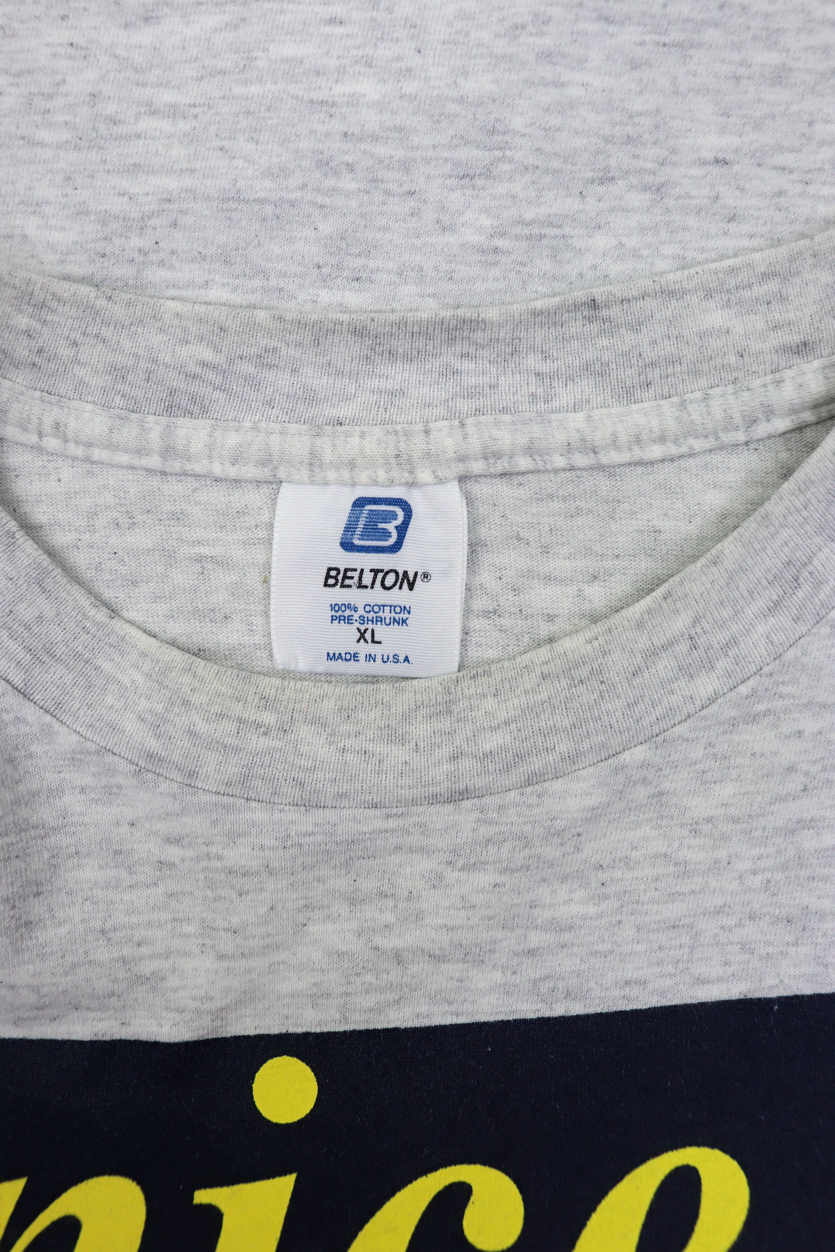 Vintage ©1992 Vintage 90s USA Nice Block Michigan Graphics T-shirt Size US XL / EU 56 / 4 - 13 Thumbnail