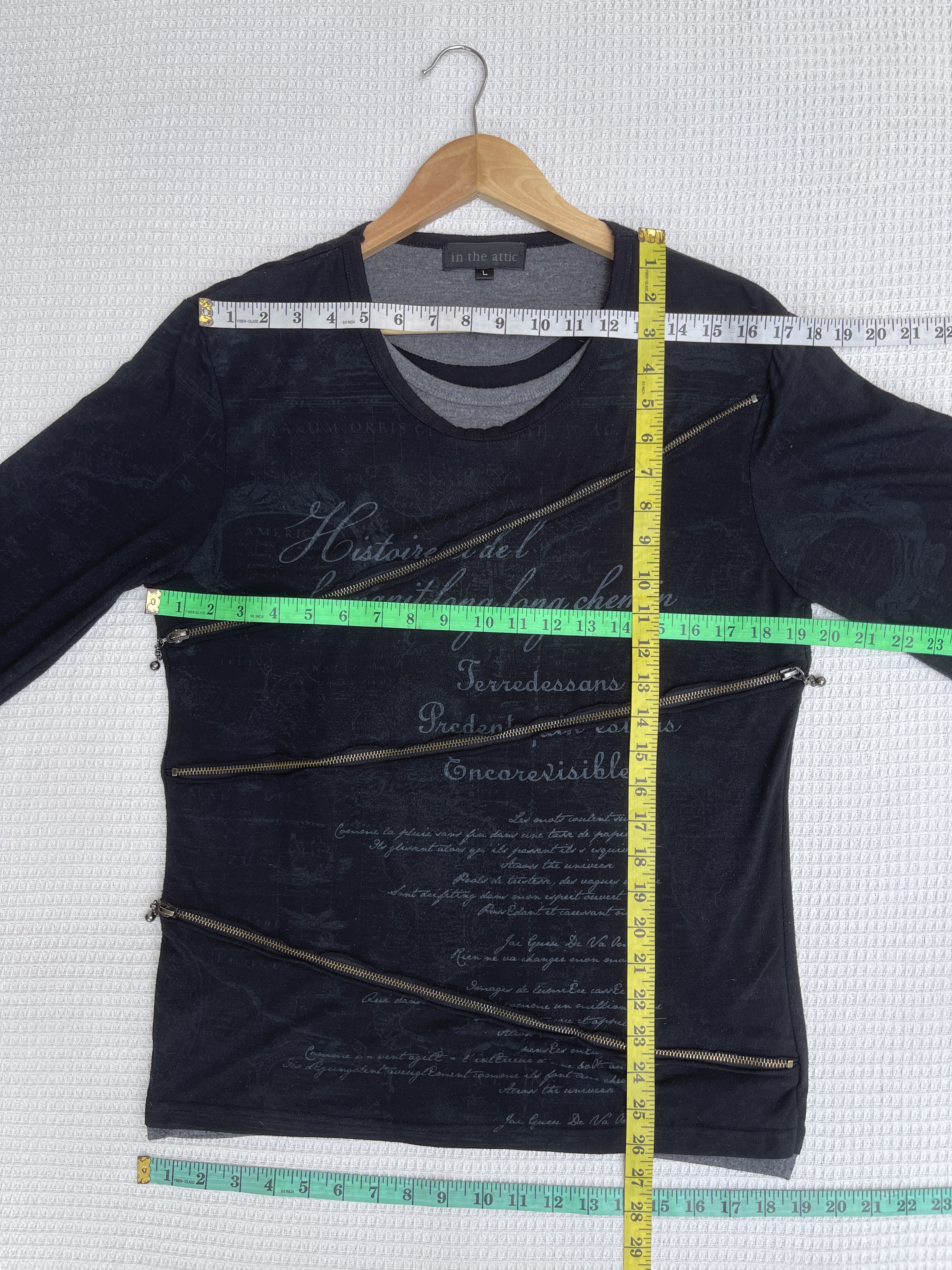 If Six Was Nine Last Drop🔥Rare🔥Vtg In The Attic Punk Style Long Sleeve Shirt Size US L / EU 52-54 / 3 - 12 Thumbnail