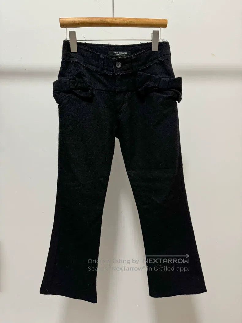 Junya Watanabe Junya Watanabe size S Butterfly knot frayed flared pants Size 23" - 3 Thumbnail