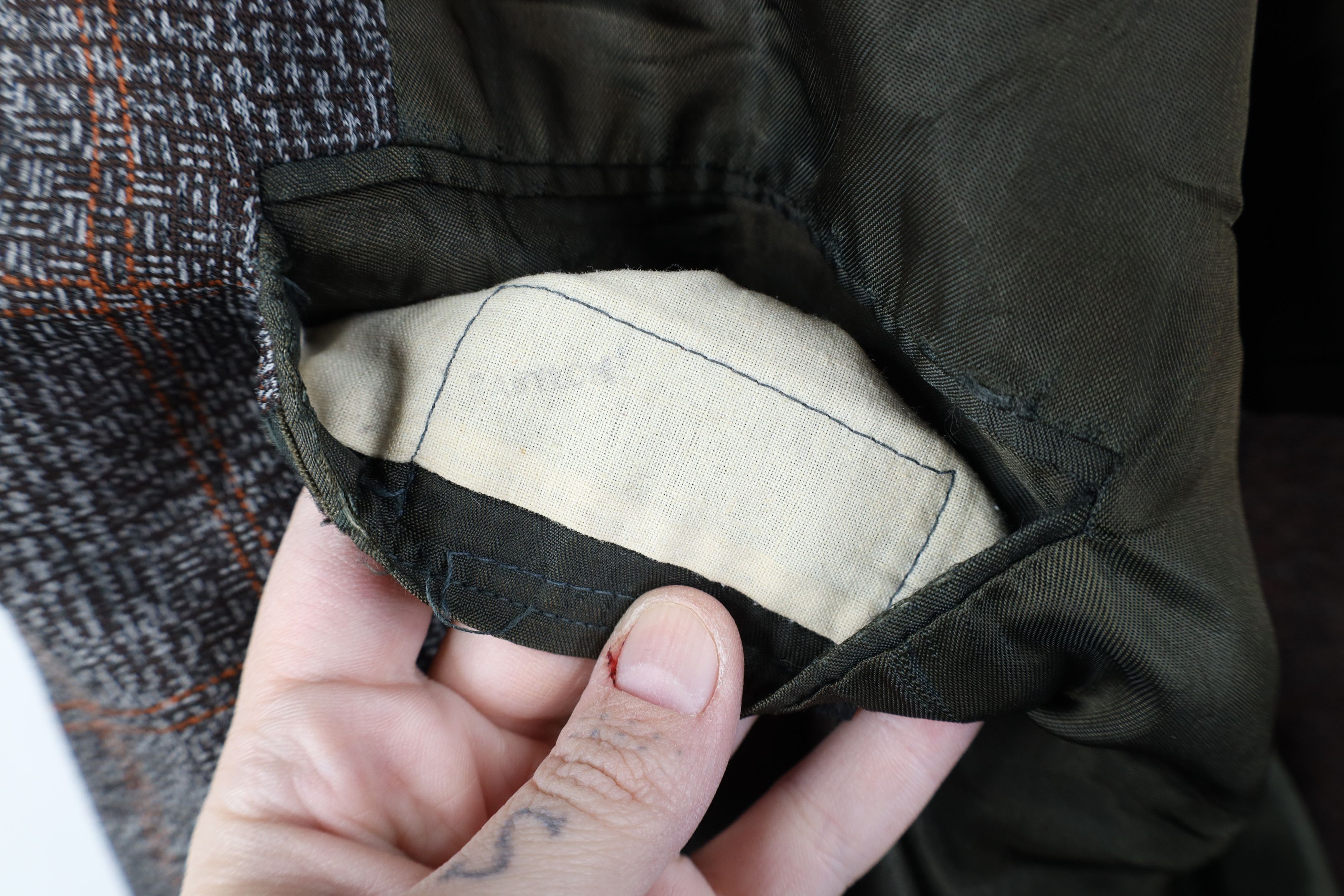 Vintage Vintage 70s Streetwear Plaid Knit Suit Coat Blazer Jacket Size US XL / EU 56 / 4 - 11 Thumbnail