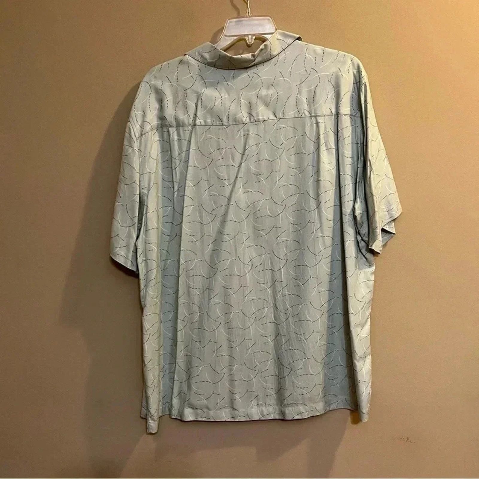 Axist Axist Silk Touch button-down shirt XXL Geometric Print Rayon Size US XXL / EU 58 / 5 - 4 Thumbnail