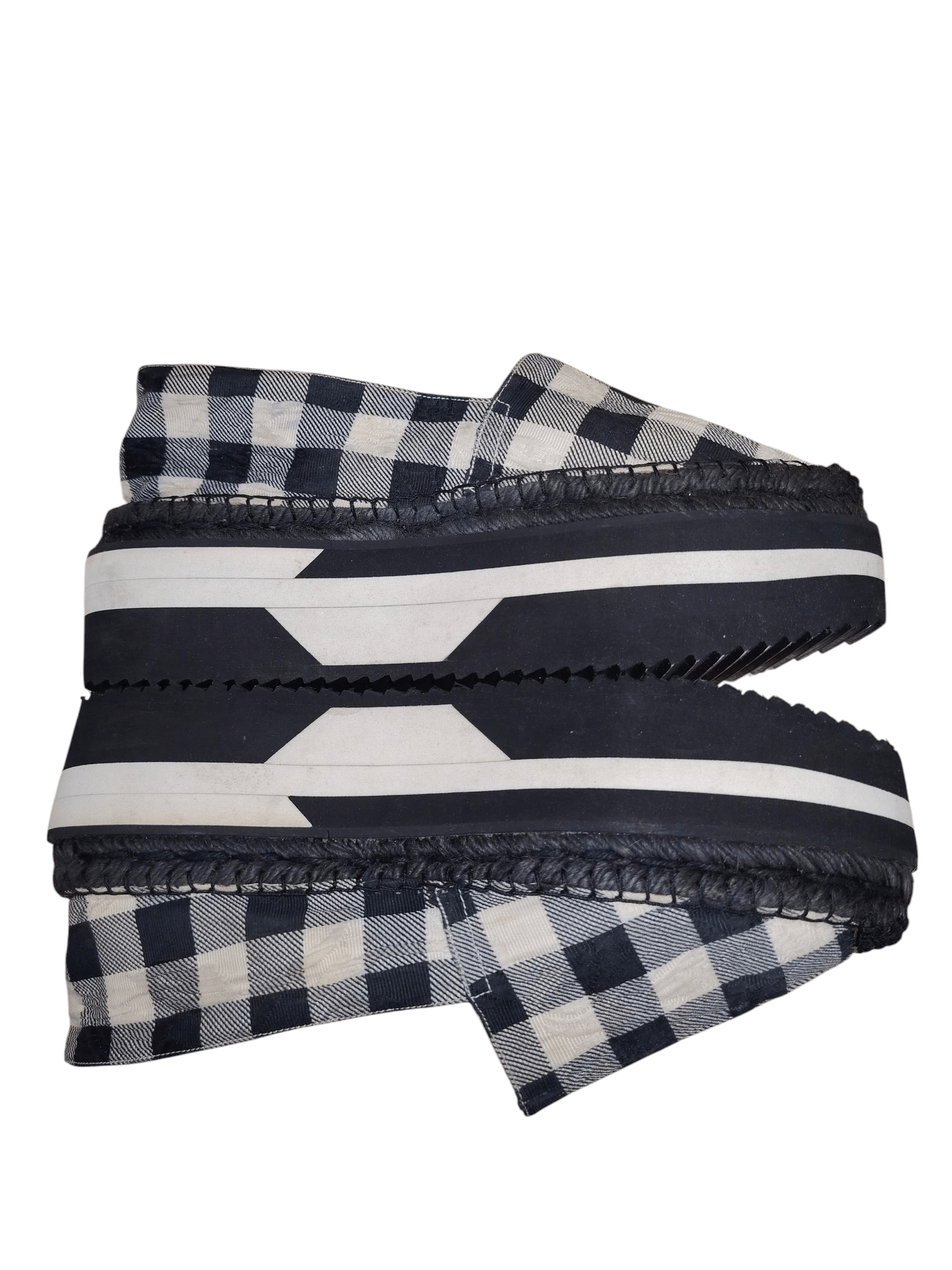 Dolce & Gabbana Dolce & Gabbana Checkered Espadrilles Platform Size US 11 / IT 41 - 6 Thumbnail