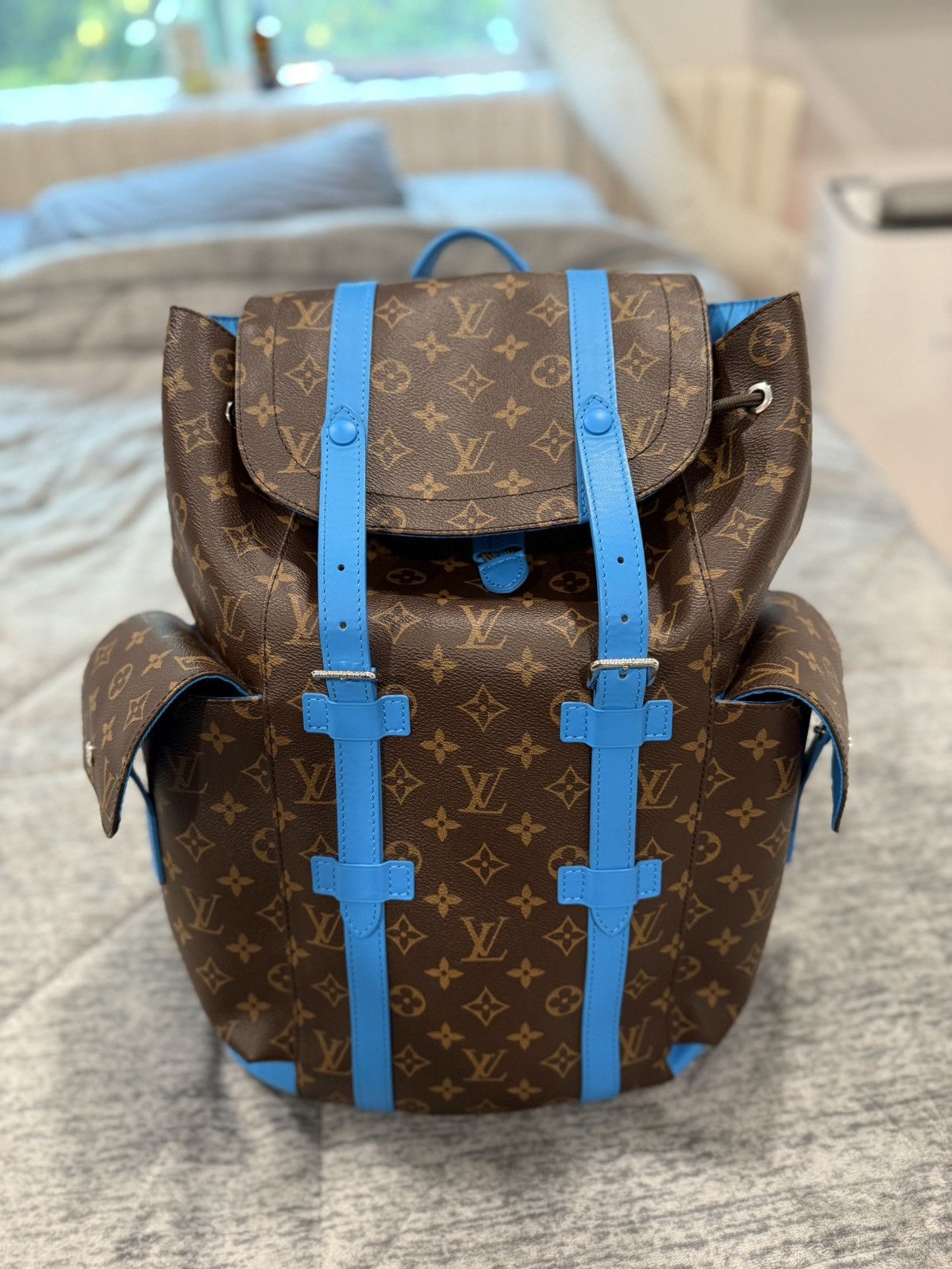 Louis Vuitton Louis Vuitton Blue Christopher Backpack Size ONE SIZE - 2 Thumbnail
