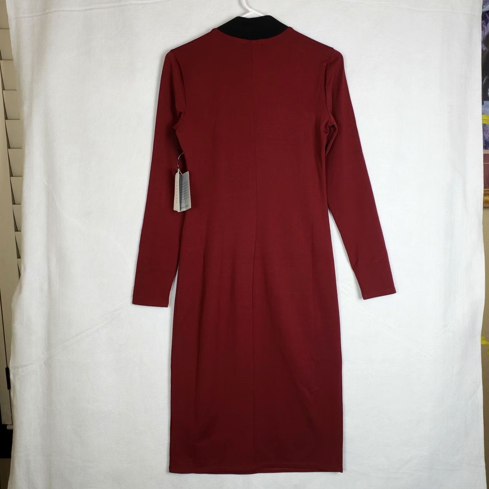 ASH MAX+ ASH Dress Women's Long Sleeve Ruby Cowl Neck A-Line Above Knee Size M NEW Size M / US 6-8 / IT 42-44 - 6 Thumbnail