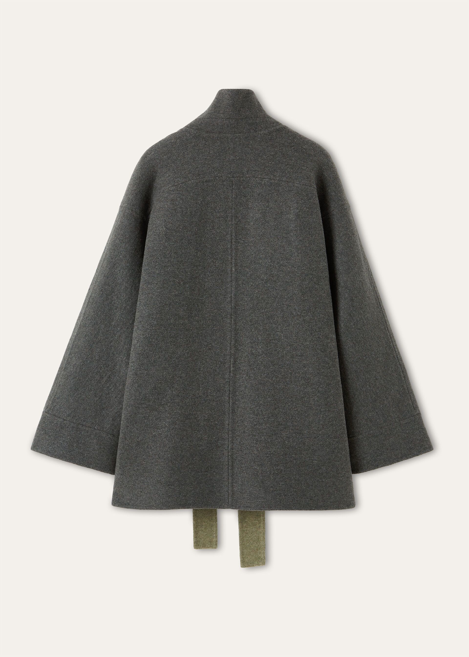 Loro Piana os11x0326 FAQ5813 Romy Coat in Grey/Sage Green Size S / US 4 / IT 40 - 6 Thumbnail