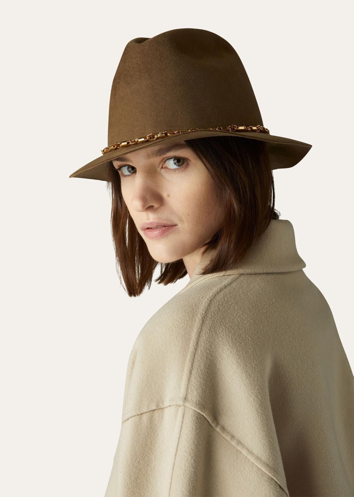 Loro Piana o1srvl11e0325 FAN4490 Size: OS / Hat / Cap in Brown Size ONE SIZE - 4 Thumbnail