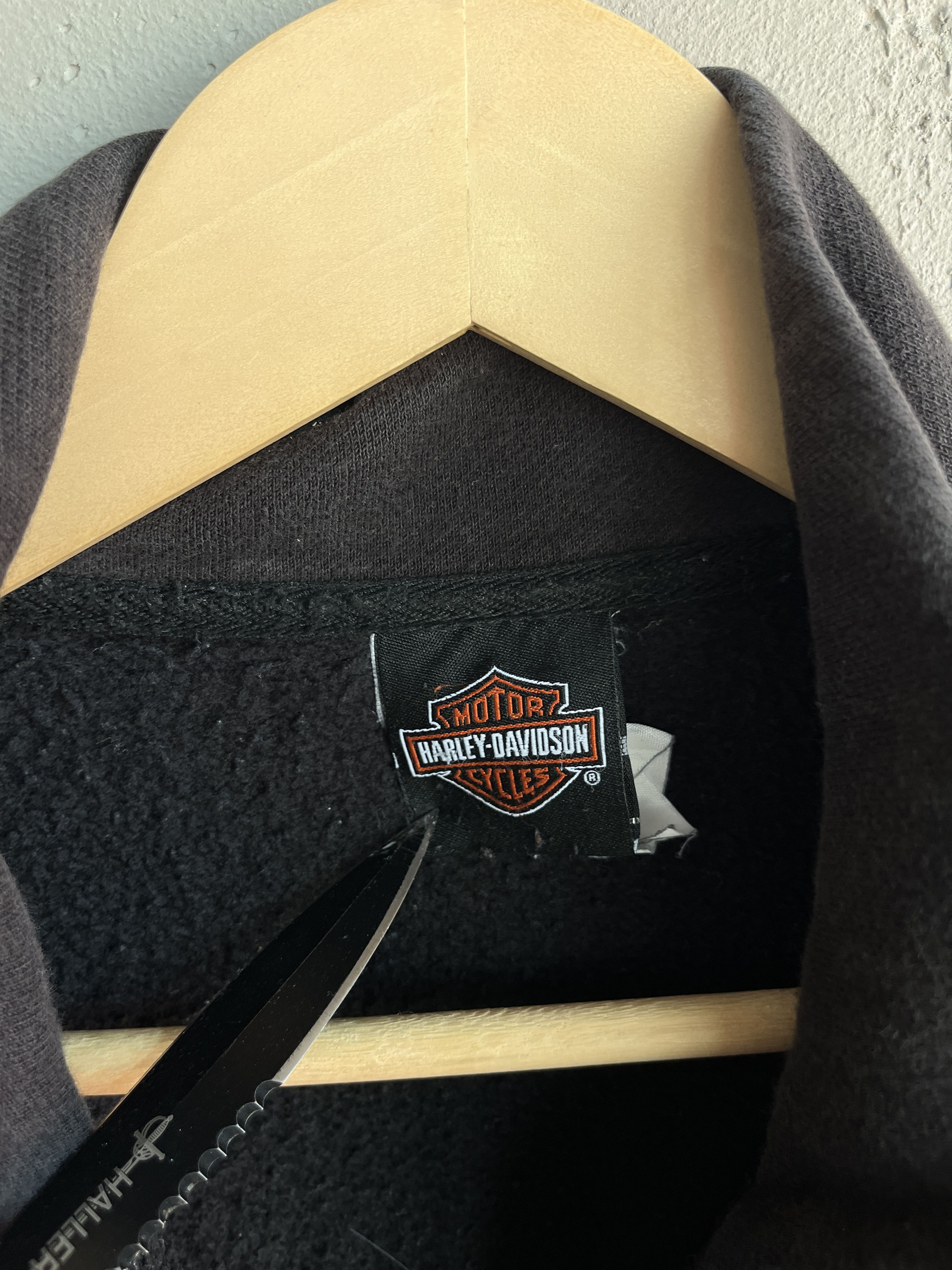 Harley Davidson Vintage Y2K Harley Davidson Faded Eagle Flames Zip Up Size US M / EU 48-50 / 2 - 7 Thumbnail