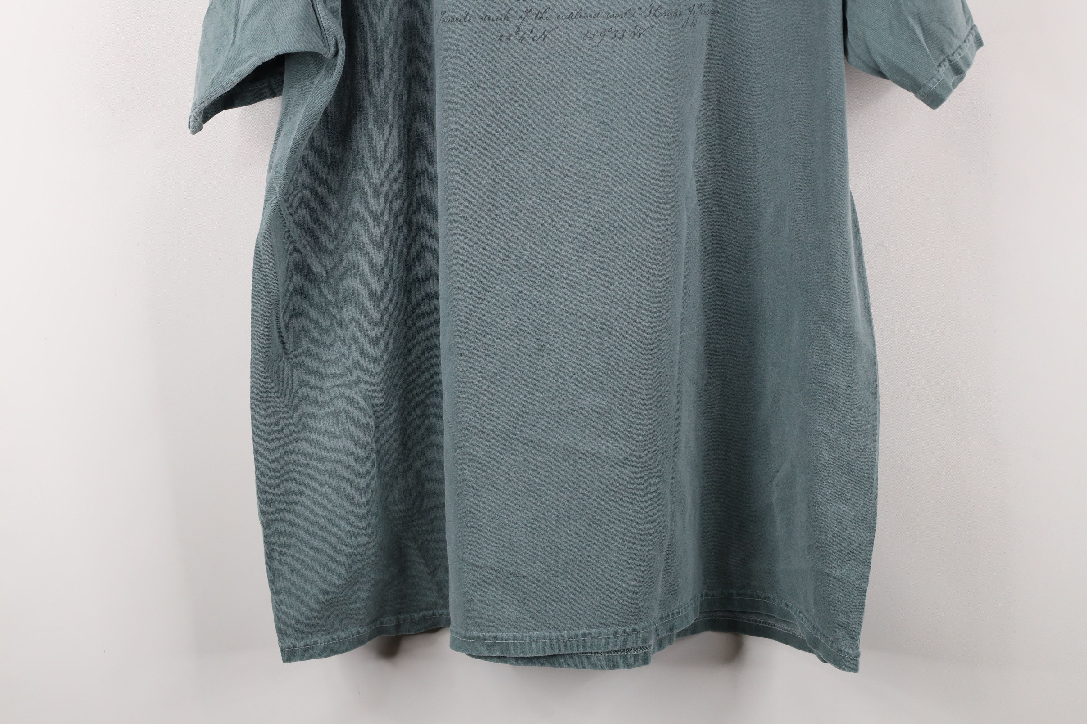 Vintage Vintage 90s Streetwear Stonewash Kauai Coffee T-Shirt Green Size US L / EU 52-54 / 3 - 14 Thumbnail