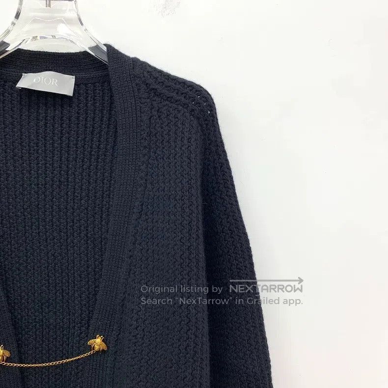 Dior Dior Black logo letter embroidery bee chain wool long-slee Size US M / EU 48-50 / 2 - 3 Thumbnail