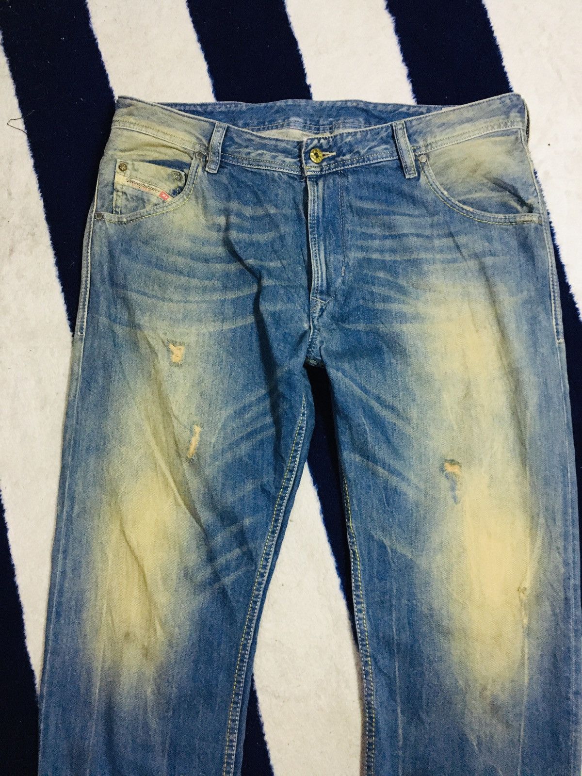 Diesel Diesel Distressed Jeans (16) Size US 37 - 20 Thumbnail