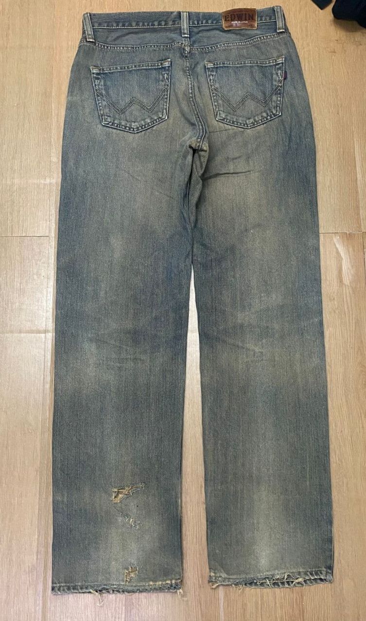 Edwin Vintage Edwin 404 Distressed Denim Size US 33 - 2 Thumbnail