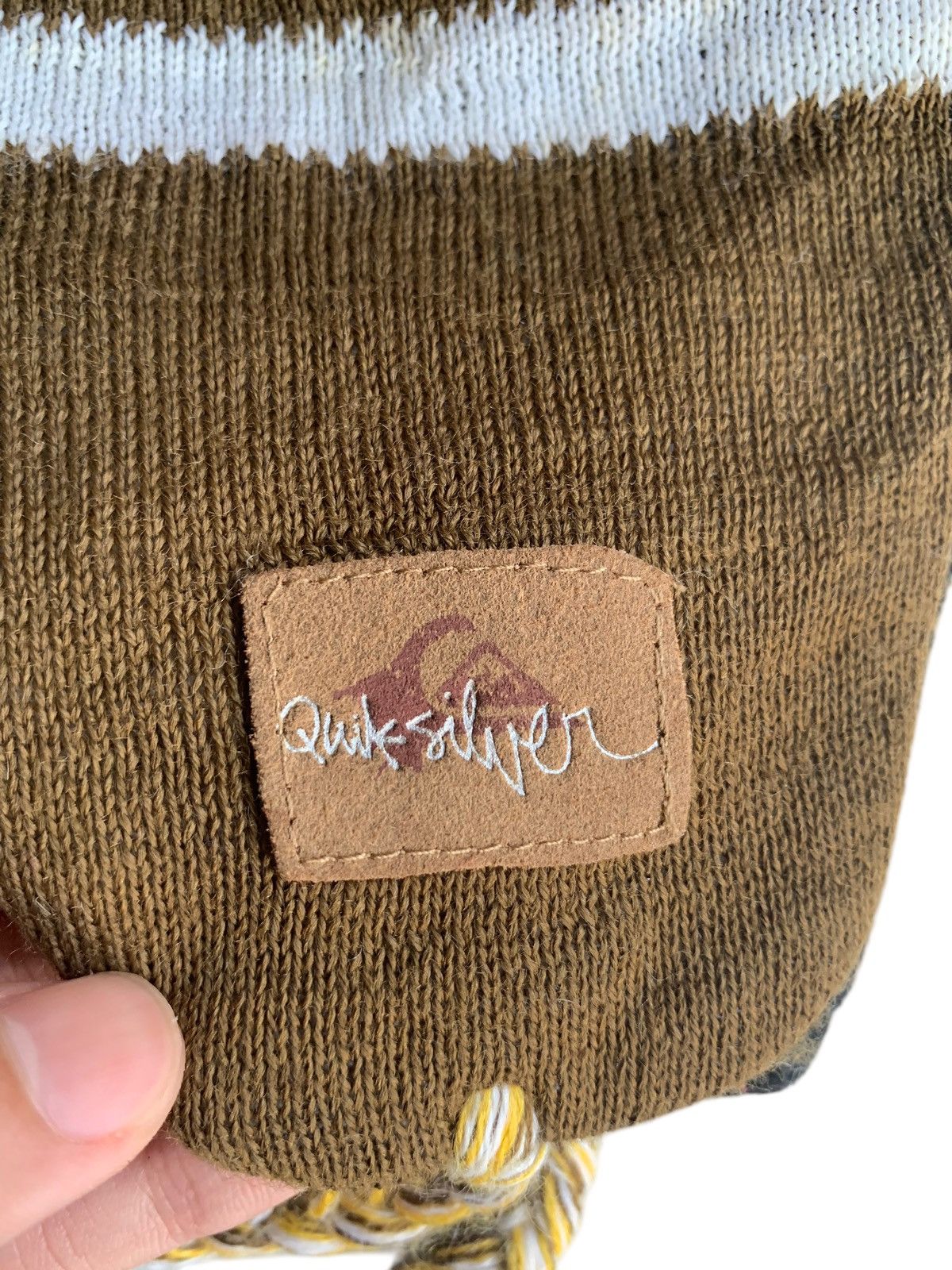 Quiksilver × Vintage Vintage Quiksilver Earflap Rare Winter Session Beanie hats Size ONE SIZE - 9 Thumbnail