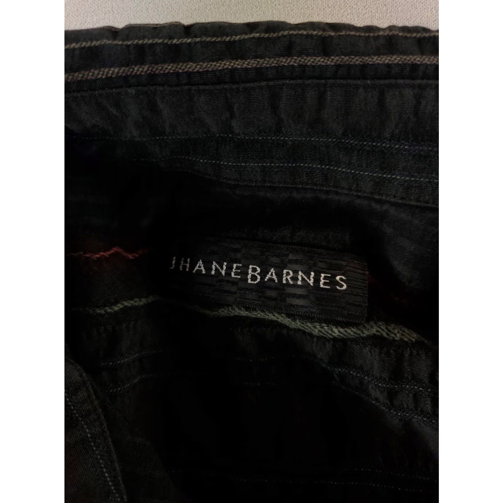 Vintage VINTAGE Jhane Barnes Button Up Shirt Textured Black Long Sleeve Mens L Size US L / EU 52-54 / 3 - 5 Thumbnail