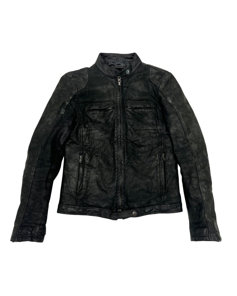 Salvatore Santoro Salvatore Santoro Lamb Skin Padded Leather Jacket Size XS / US 0-2 / IT 36-38 - 1 Thumbnail