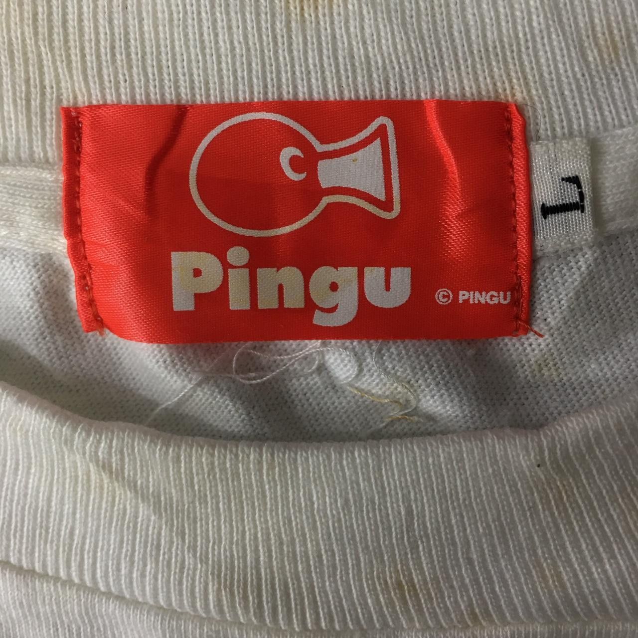 Vintage Vtg 90’ PINGU CARTOON SERIES Lovely Care Tee Size L / US 10 / IT 46 - 3 Thumbnail