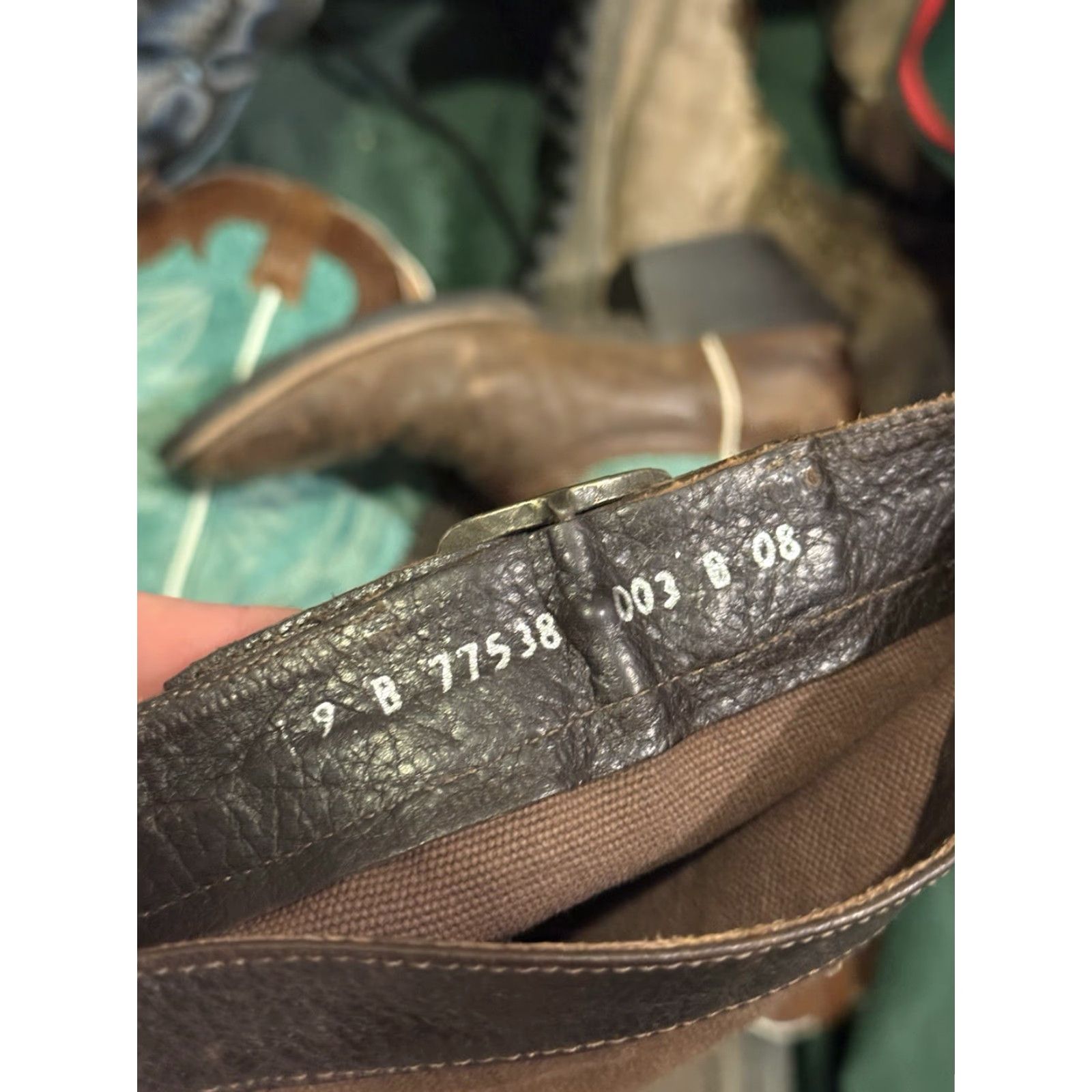 Frye Frye Boots Brown Leather Knee Boots Canvas Shaft Size 9 B Women Shoes Knee Boots Brown Canvas & Leather Upper Size US 9 / IT 39 - 8 Thumbnail